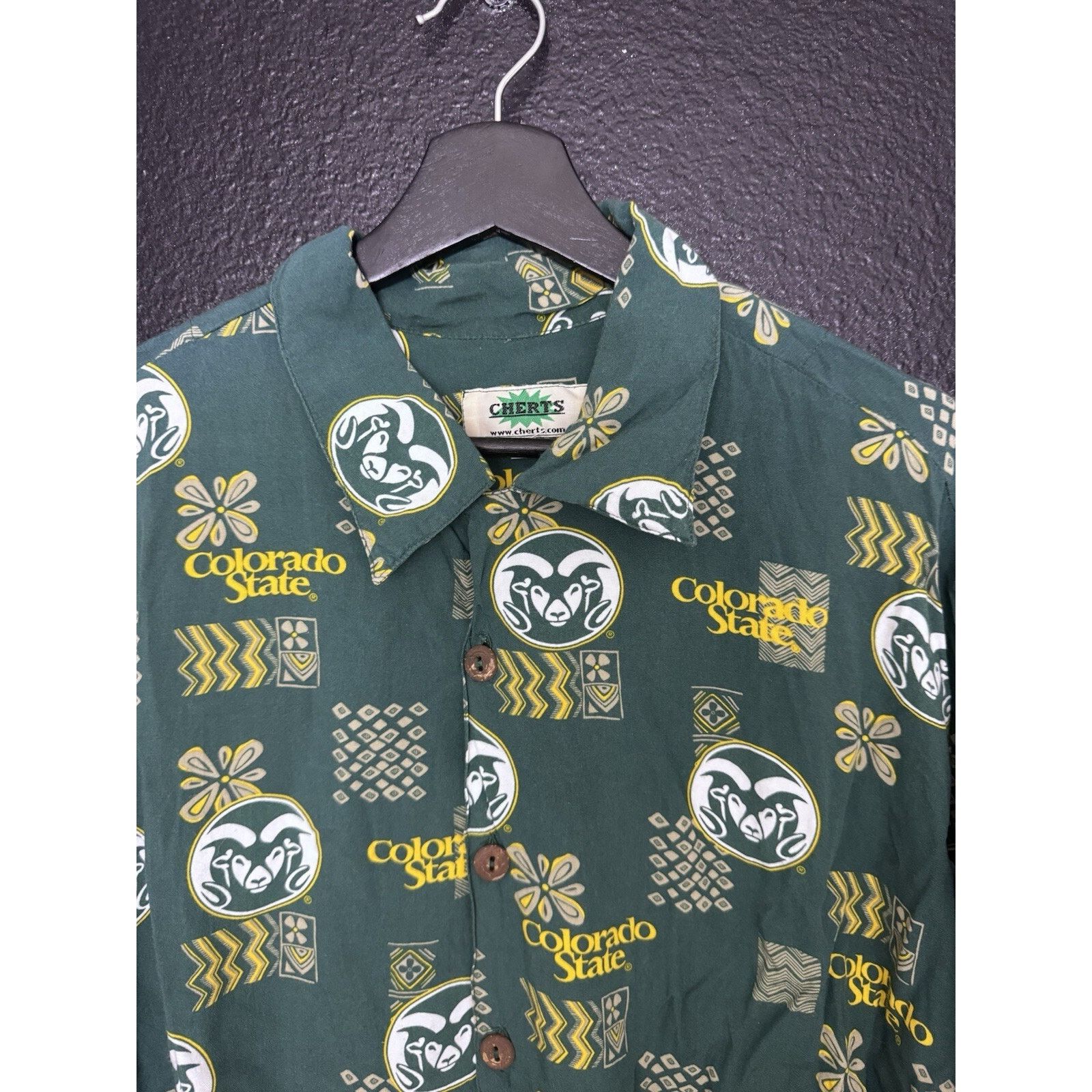 Other VTG Cherts College Colorado State Rams Logo Hawaiian Shirt L Size US L / EU 52-54 / 3 - 2 Thumbnail