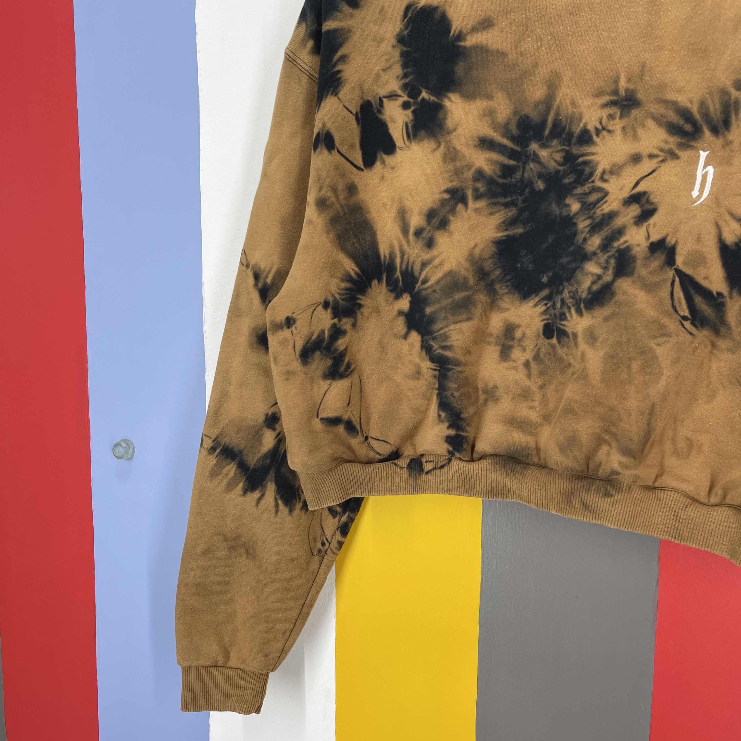 Japanese Brand DJ HONDA Crop Sweatshirt Acid Wash #1269/AR Size M / US 6-8 / IT 42-44 - 6 Thumbnail