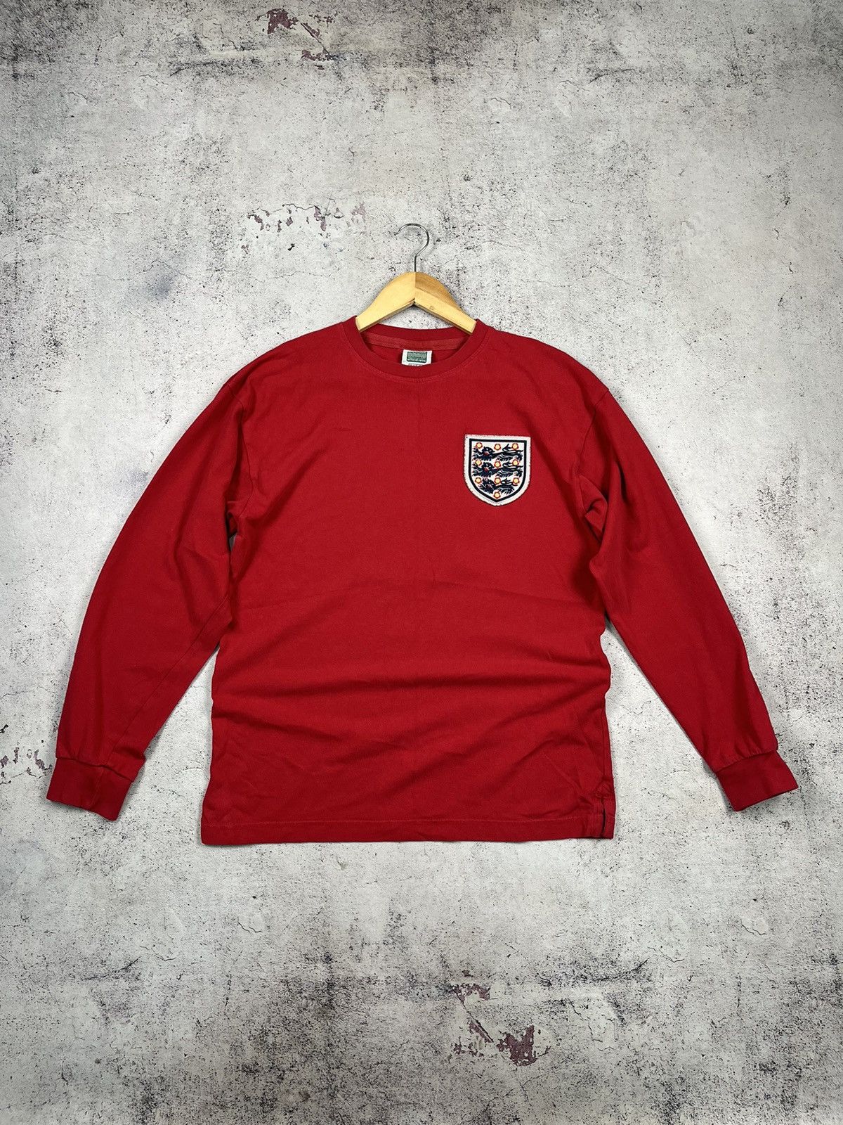 Vintage ENGLAND 1966 AWAY FOOTBALL SHIRT SOCCER JERSEY LONG SLEEVE Size US M / EU 48-50 / 2 - 1 Thumbnail