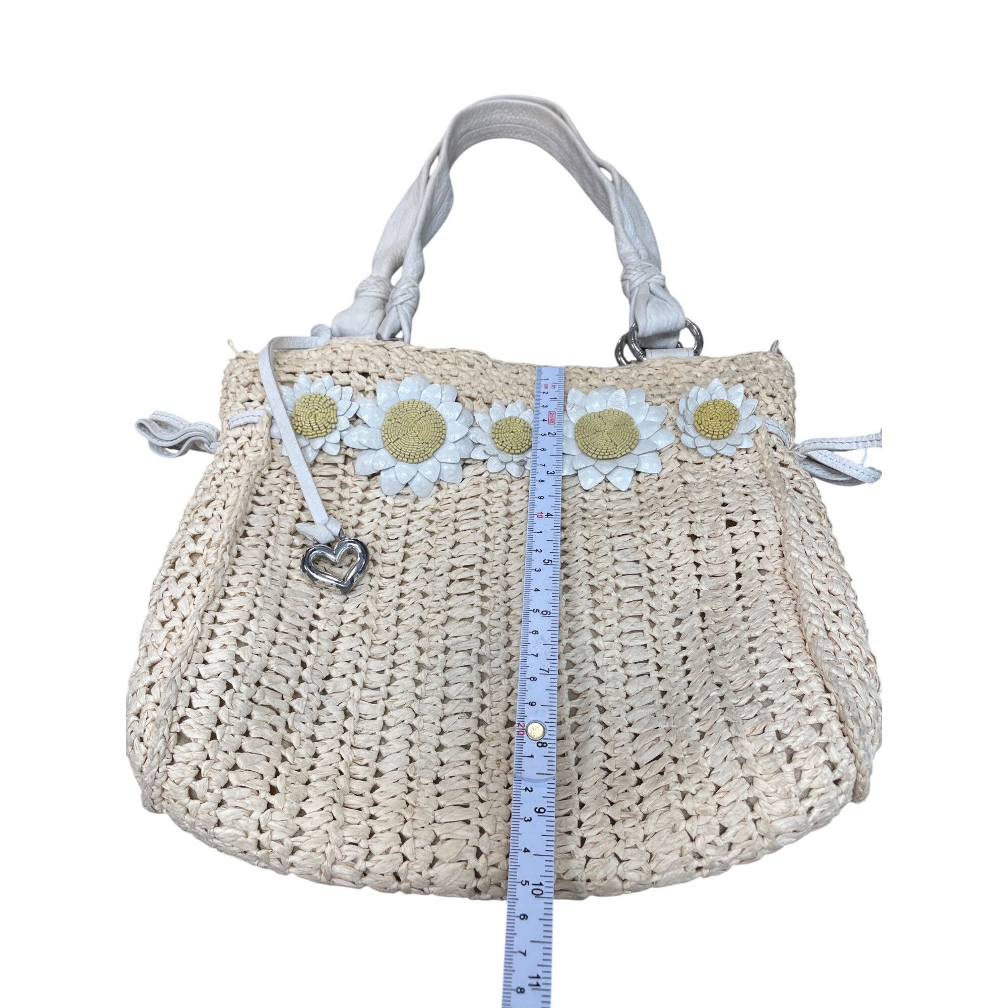 Brighton Brighton womans beige straw raffia leather handle shoulder b Size ONE SIZE - 5 Thumbnail