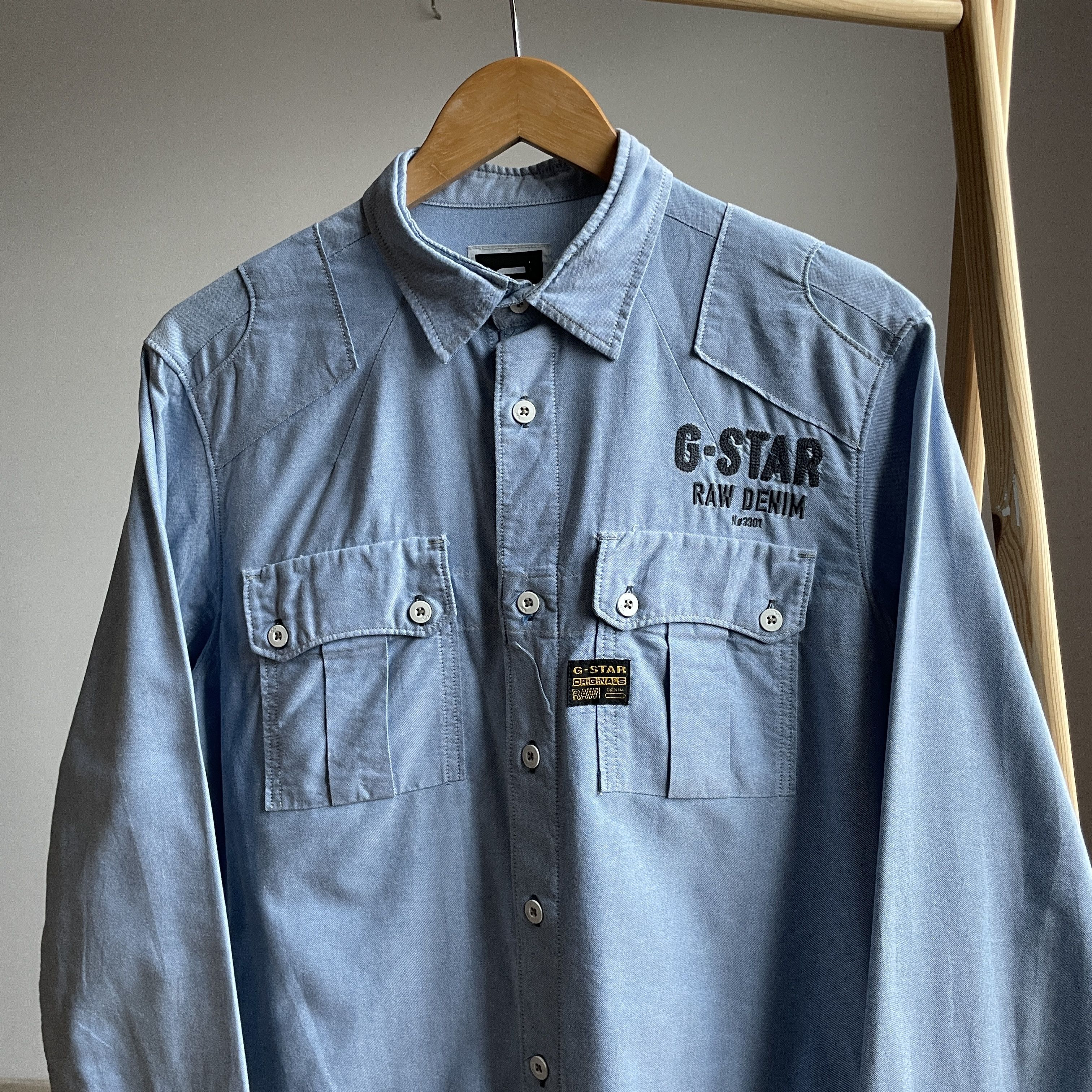 G-Star G Star Raw Viktor Rotar Western Oxford Shirt Size M Size US M / EU 48-50 / 2 - 3 Thumbnail