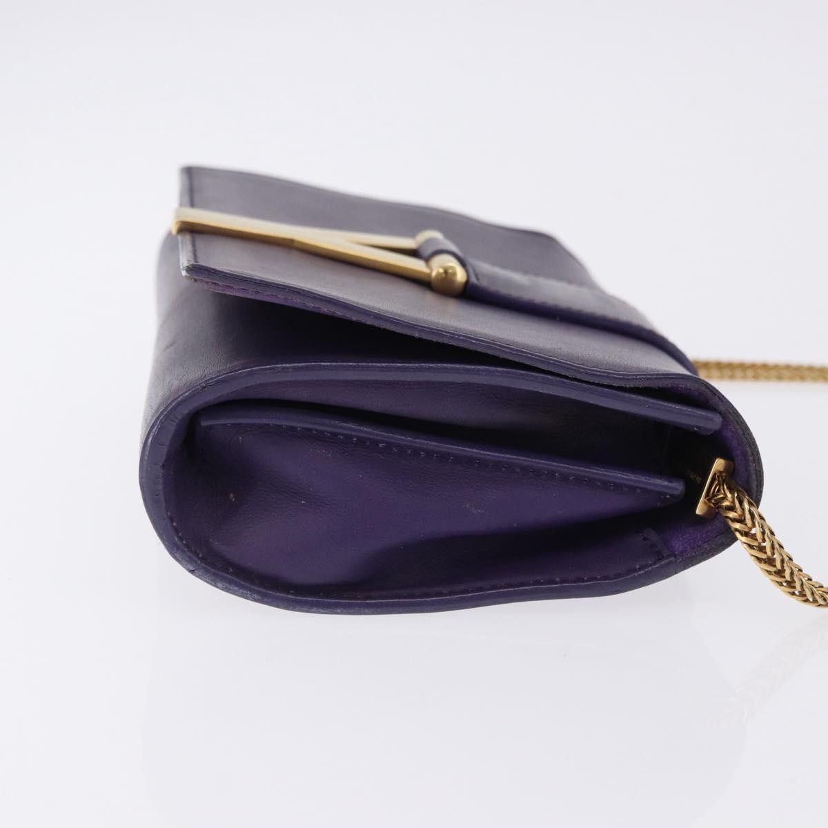 Saint Laurent Paris SAINT LAURENT Classic Y Line Chain Satchel Small Bag Leather Size ONE SIZE - 4 Thumbnail