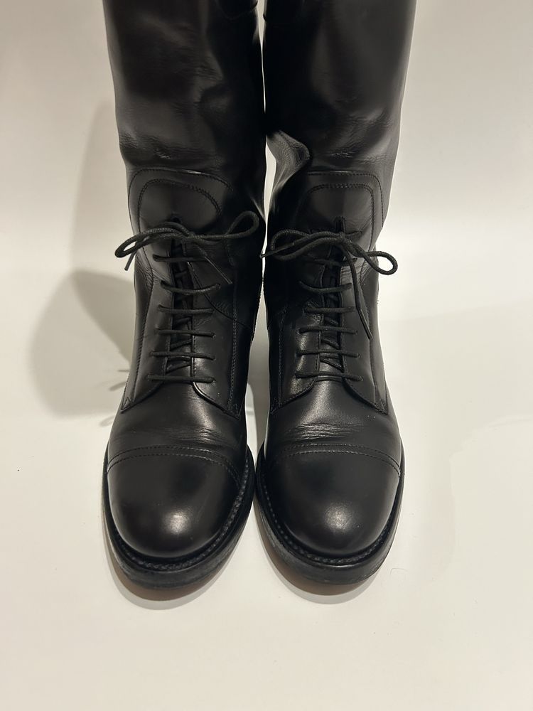 Gucci Gucci Leather Lace Up Equestrian Leather High Boots Size US 6 / IT 36 - 3 Thumbnail
