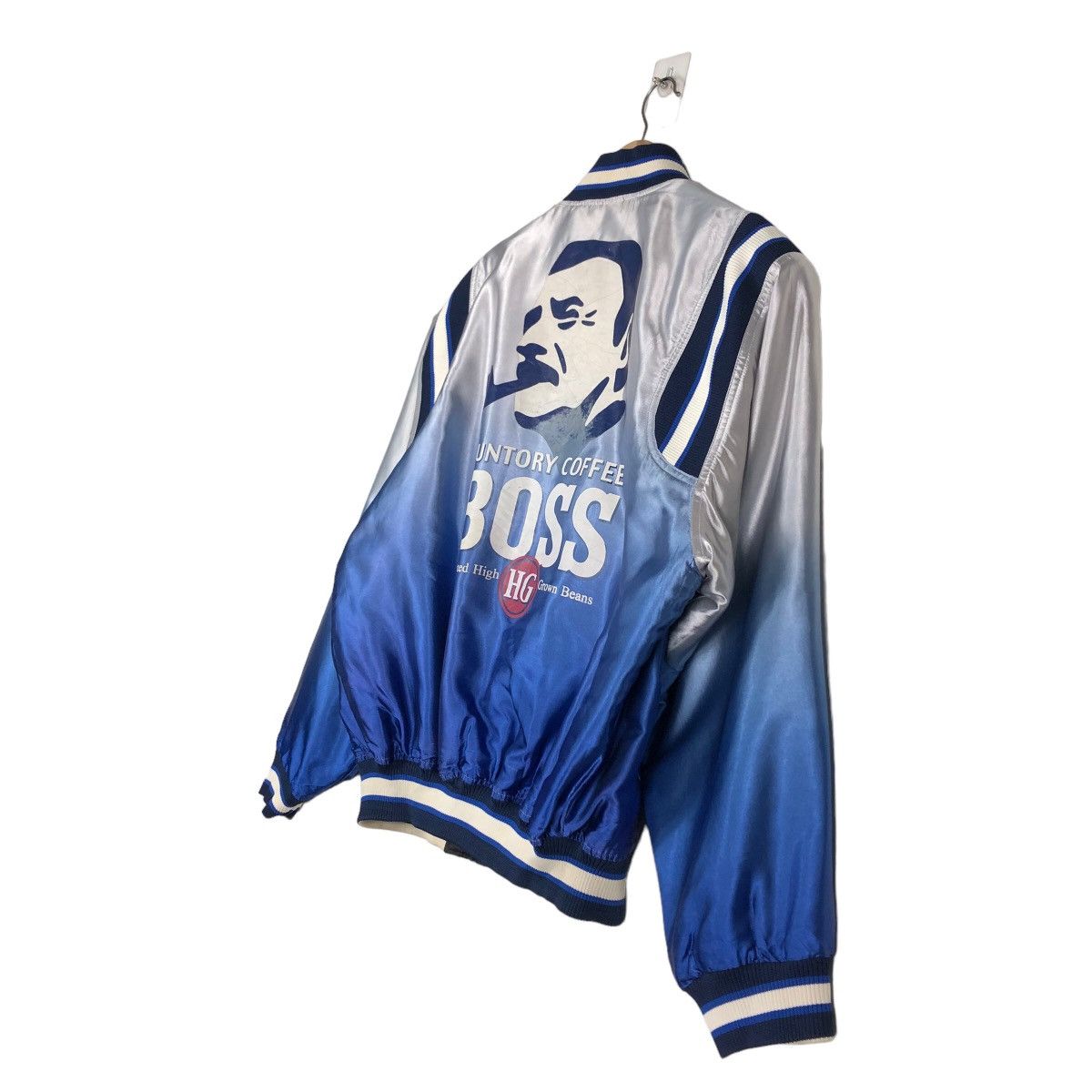 Japanese Brand 🔥Vintage Bomber Jacket Satin Sukajan Suntory Coffee Boss Size US M / EU 48-50 / 2 - 10 Thumbnail
