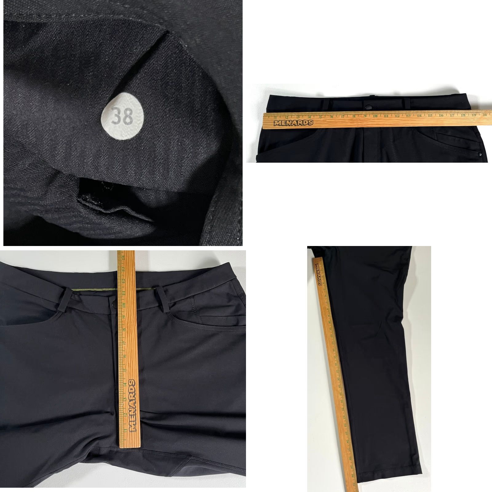 Lululemon VINTAGE Lululemon Pants Men’s ABC Black 38x31 Chino City Preppy Stretch Pockets Waist 38 Straight Rise Mid 10-12 in Mens Size US 38 / EU 54 - 8 Thumbnail