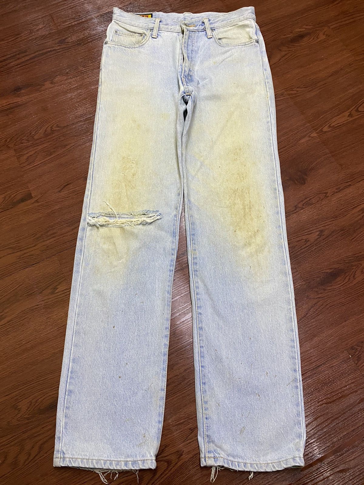Edwin Vintage Edwin Only Genuine Faded Wash Distressed Loose Jeans Size US 32 / EU 48 - 1 Thumbnail
