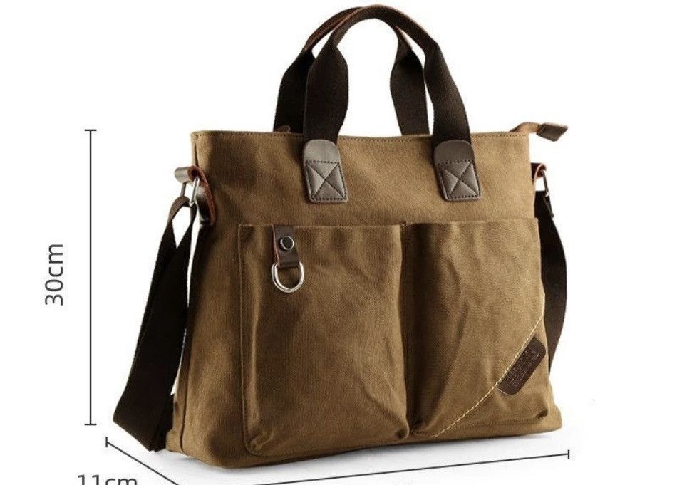 Other Men's trendy canvas business travel bag Size ONE SIZE - 3 Thumbnail