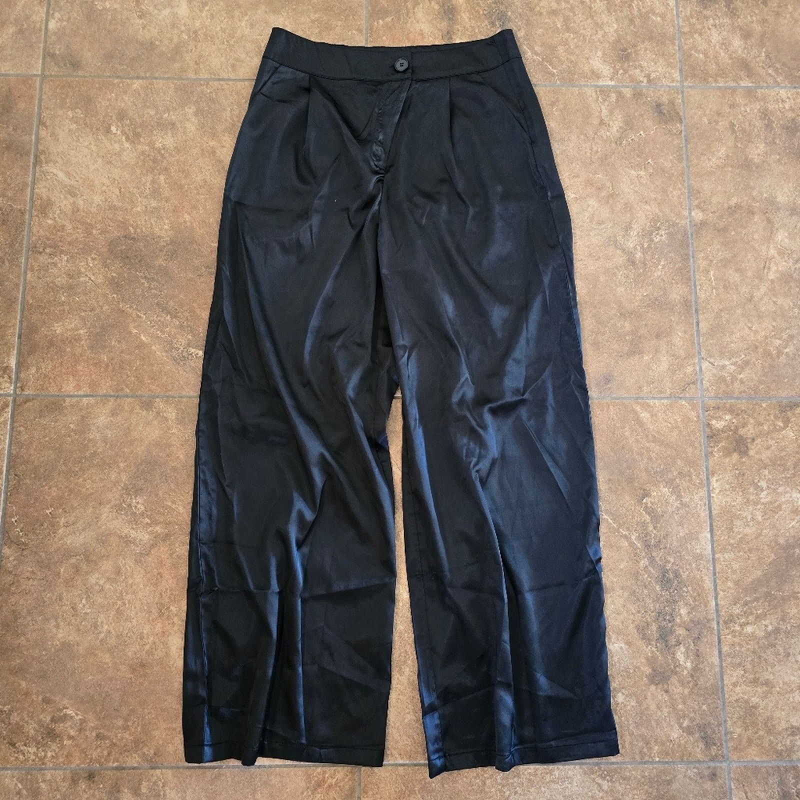 Other Black High Waisted Dressy Wide Leg Pant Size 34" / US 12 / IT 48 - 1 Thumbnail