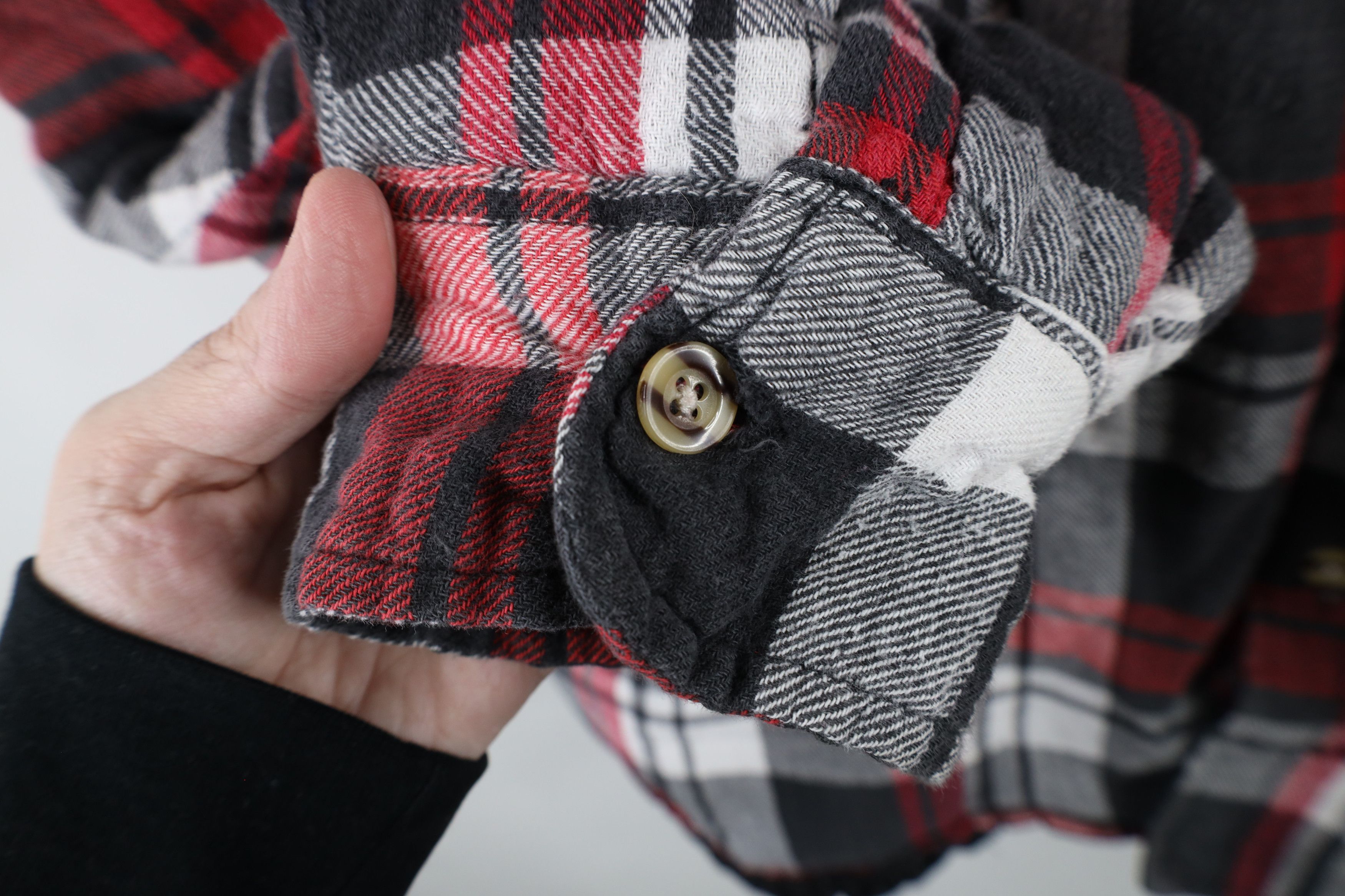 Vintage Vintage 90s Streetwear Quilted Flannel Button Shirt Jacket Size US XXL / EU 58 / 5 - 4 Thumbnail