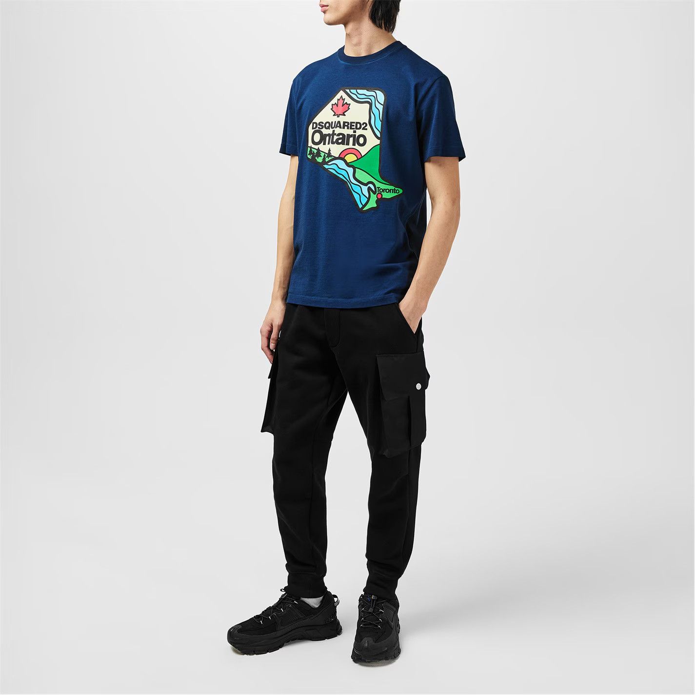 Dsquared2 o1g2r1mq0426 Cool Fit Slim Fit T-Shirt in Blue Size US L / EU 52-54 / 3 - 6 Thumbnail