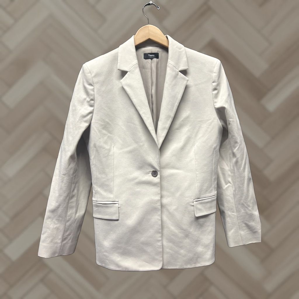 Theory Theory Blazer Womens Beige 12 Size XL / US 12-14 / IT 48-50 - 1 Thumbnail