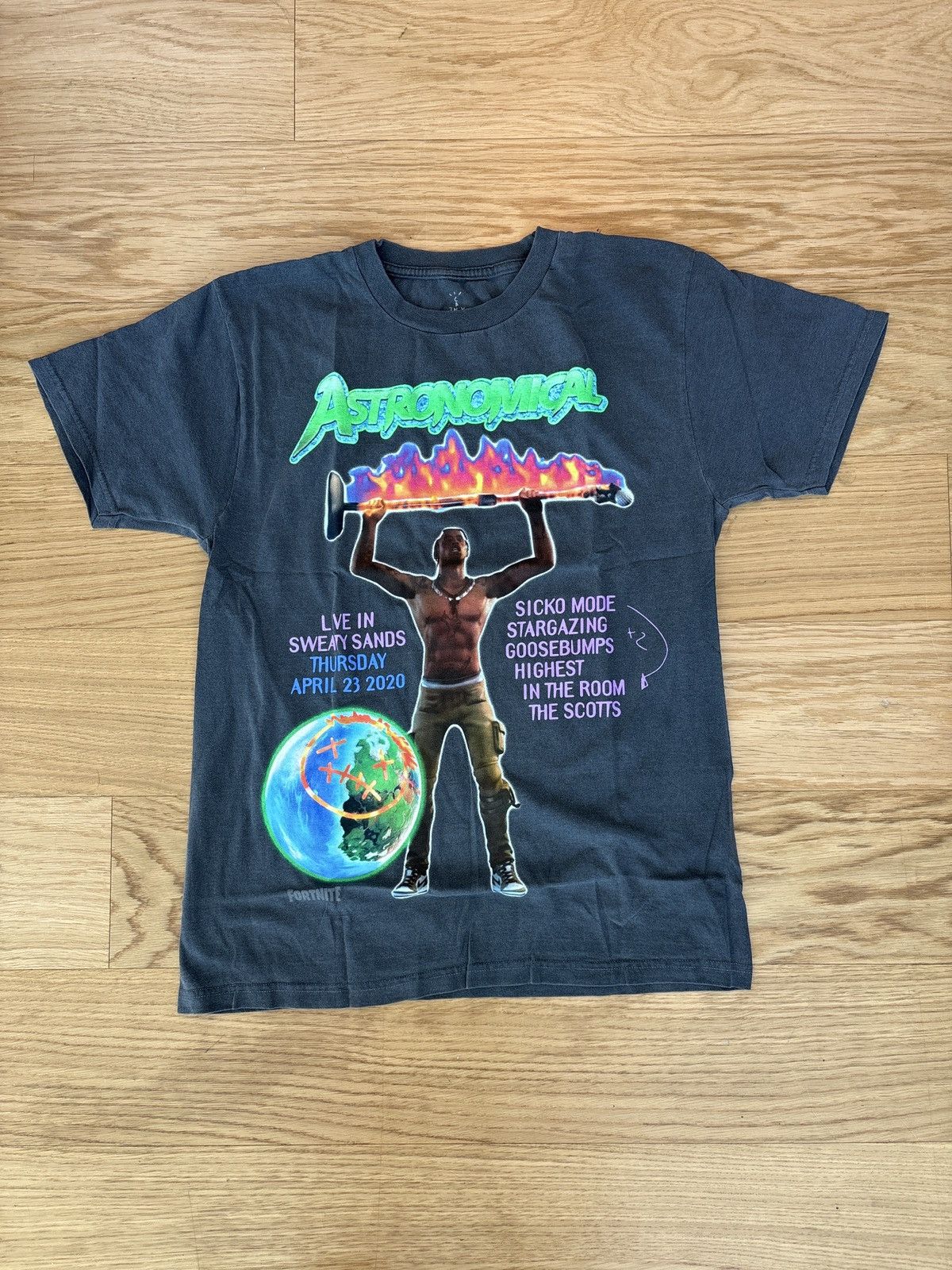 Travis Scott Graphite t- shirt Size US S / EU 44-46 / 1 - 1 Thumbnail