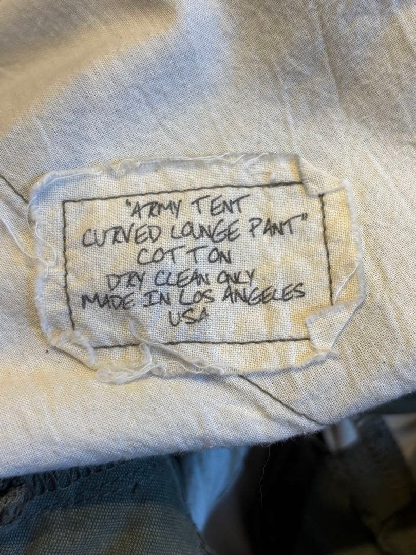 Greg Lauren Army tent curved lounge pant Size US 32 / EU 48 - 10 Thumbnail