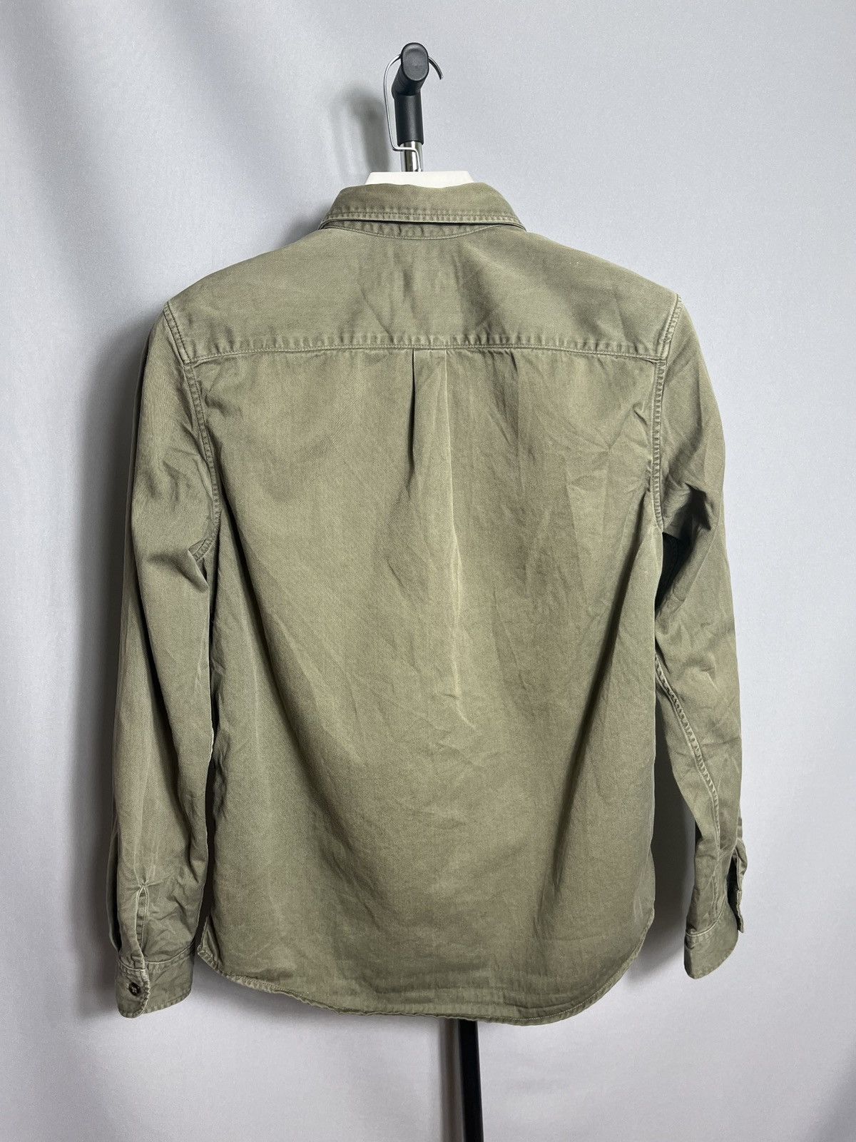 A.P.C. apc shirt dress button up cargo pockets mens green khaki Size US XS / EU 42 / 0 - 9 Thumbnail