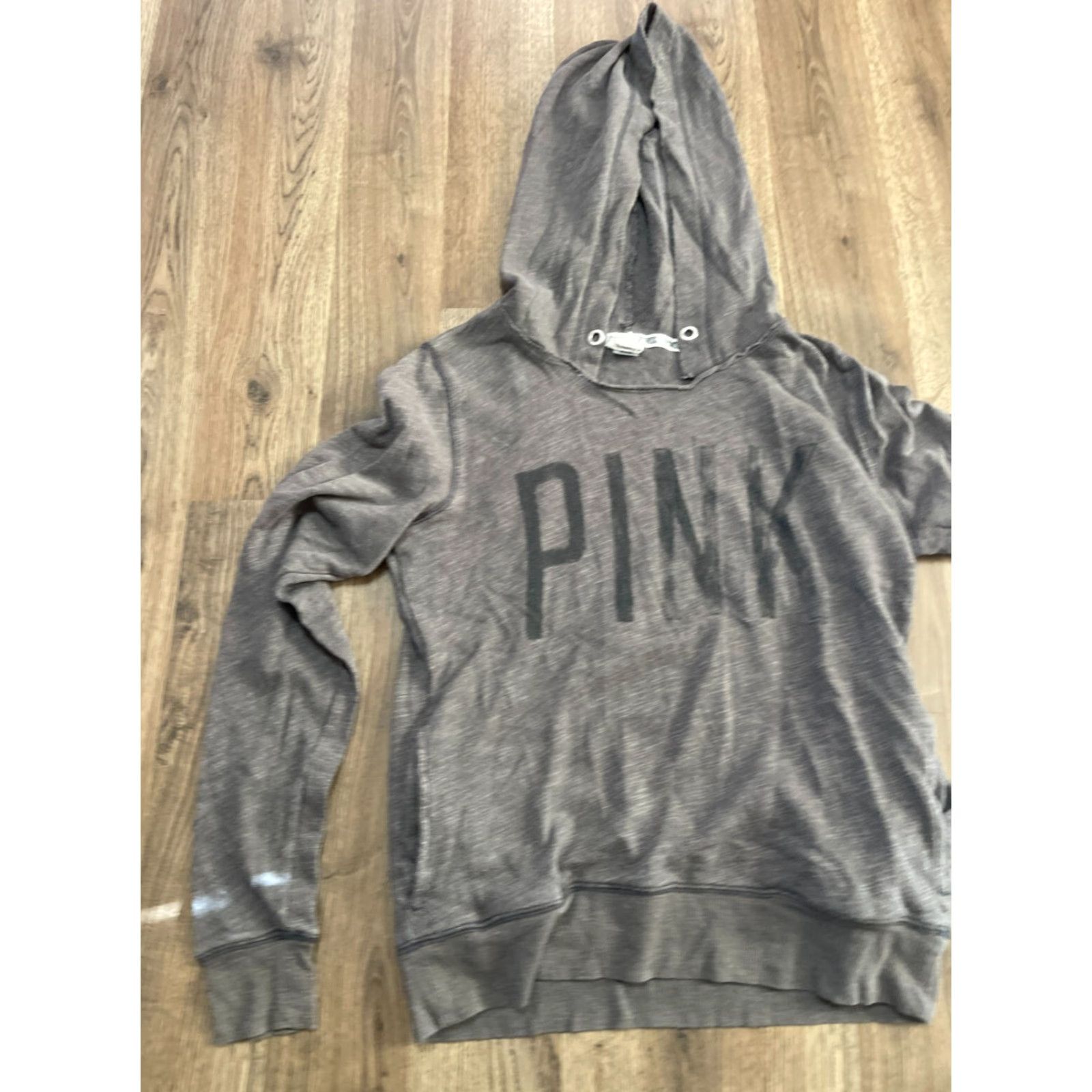 Victoria's Secret Victoria's Secret Hoodie Women's Size Small Gray Long Sleeve Pullover Size S / US 4 / IT 40 - 3 Thumbnail