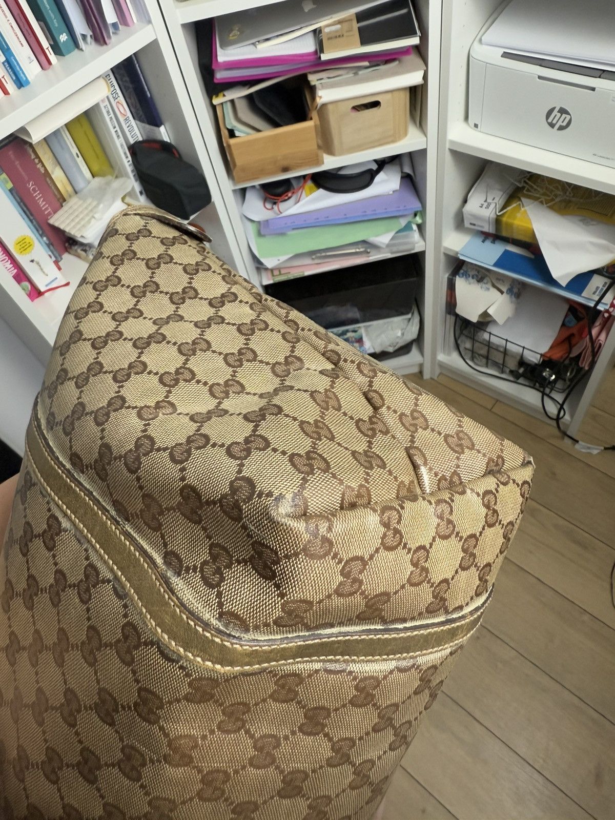 Designer × Gucci × Vintage Vintage y2k Gucci monogram tote / shopper bag luxury designer Size ONE SIZE - 20 Thumbnail