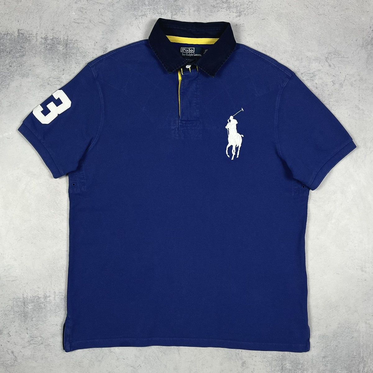 Polo Ralph Lauren Vintage Polo Ralph Lauren 3 Big Logo Polo Rugby Shirt 90’s Size US L / EU 52-54 / 3 - 2 Thumbnail
