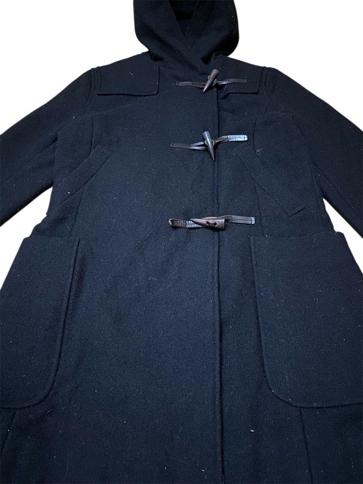 Issey Miyake Sunao Kuwahara By Issey Miyake Thick Wool Duffle Coat Size US S / EU 44-46 / 1 - 2 Thumbnail