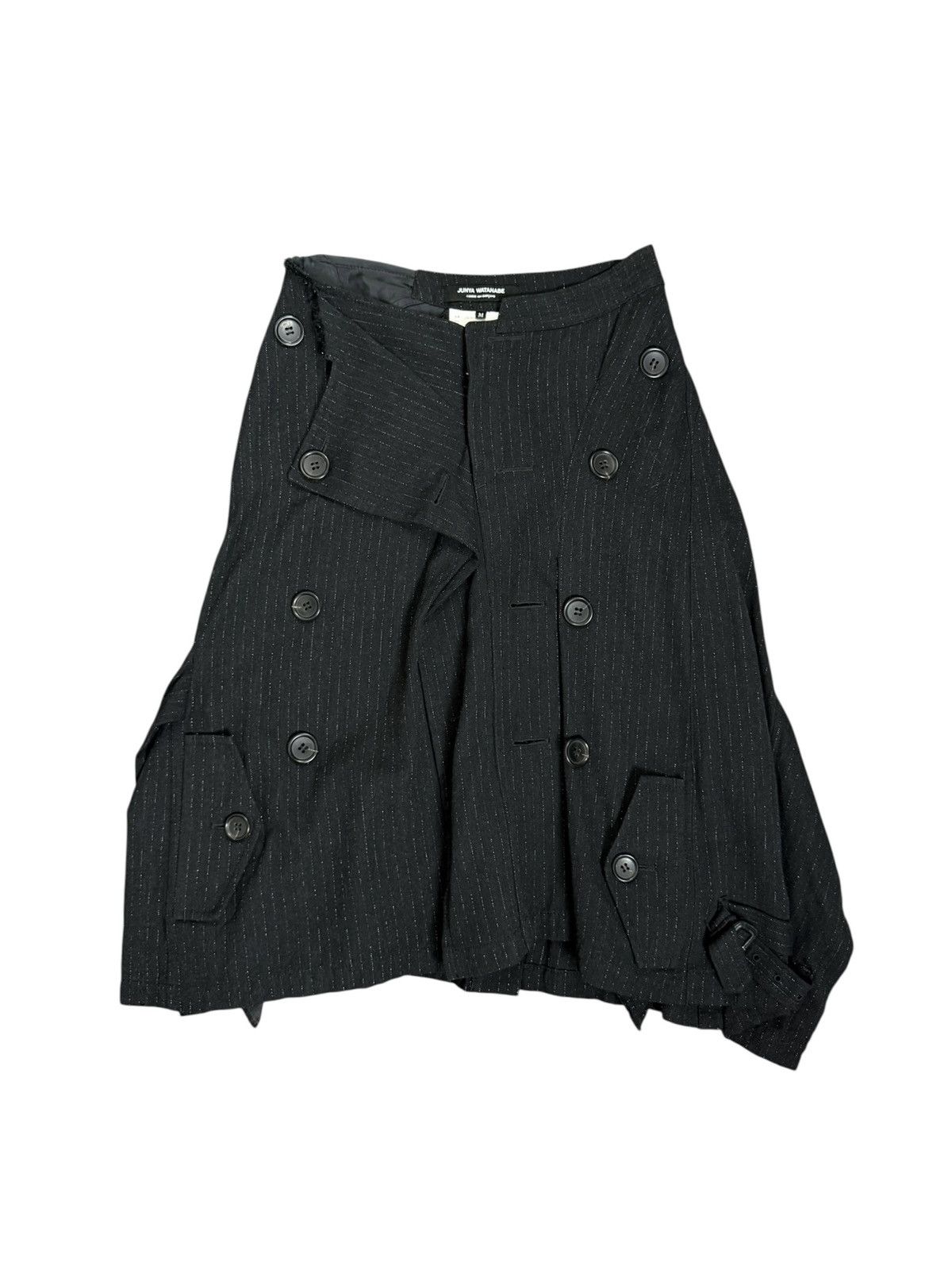 Junya Watanabe Junya Watanabe Wool Asymmetrical de-constructed trech skirt Size 30" / US 8 / IT 44 - 1 Thumbnail
