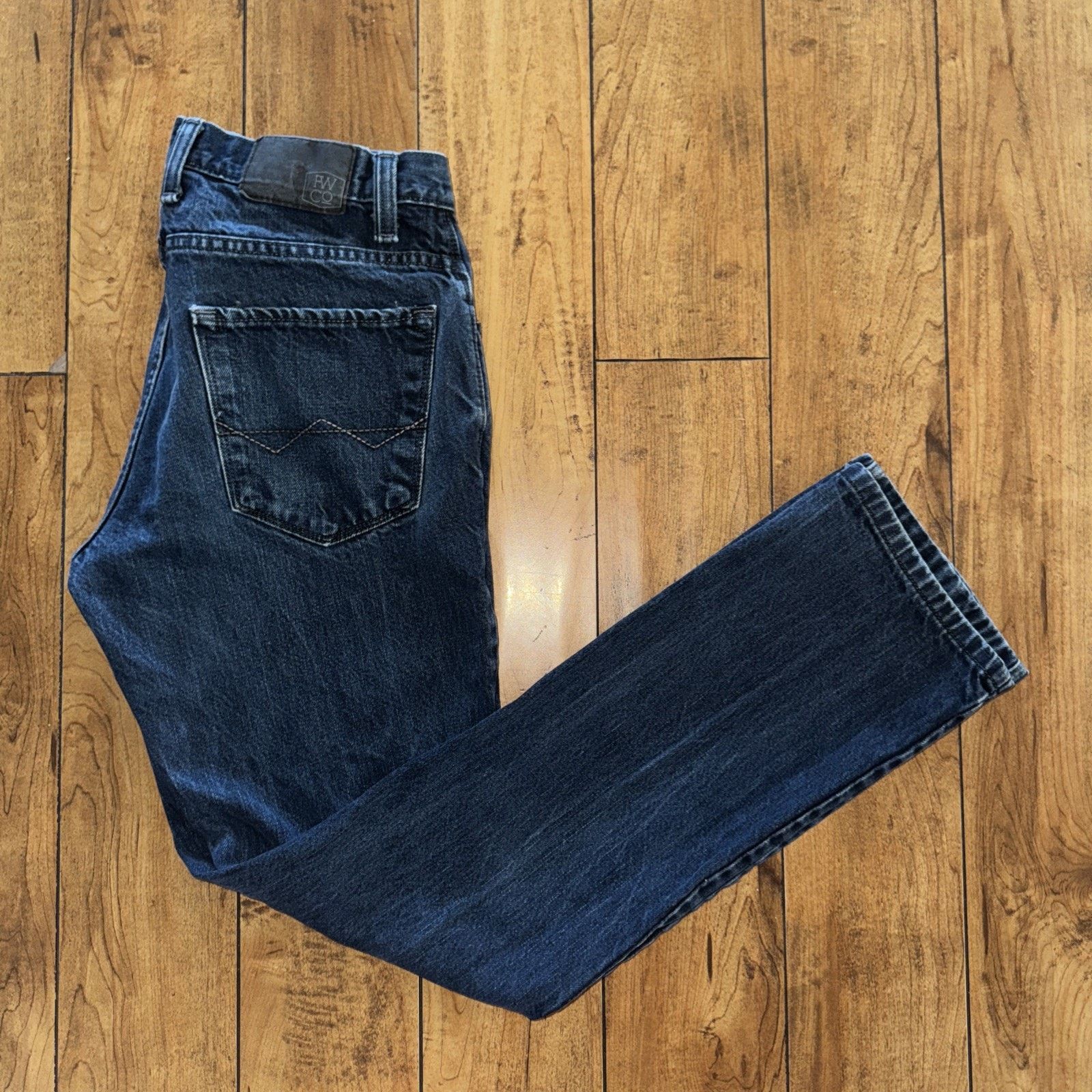 Free World × Vintage Free World Night Train Denim Jeans Blue 32x32 Size US 32 / EU 48 - 1 Thumbnail