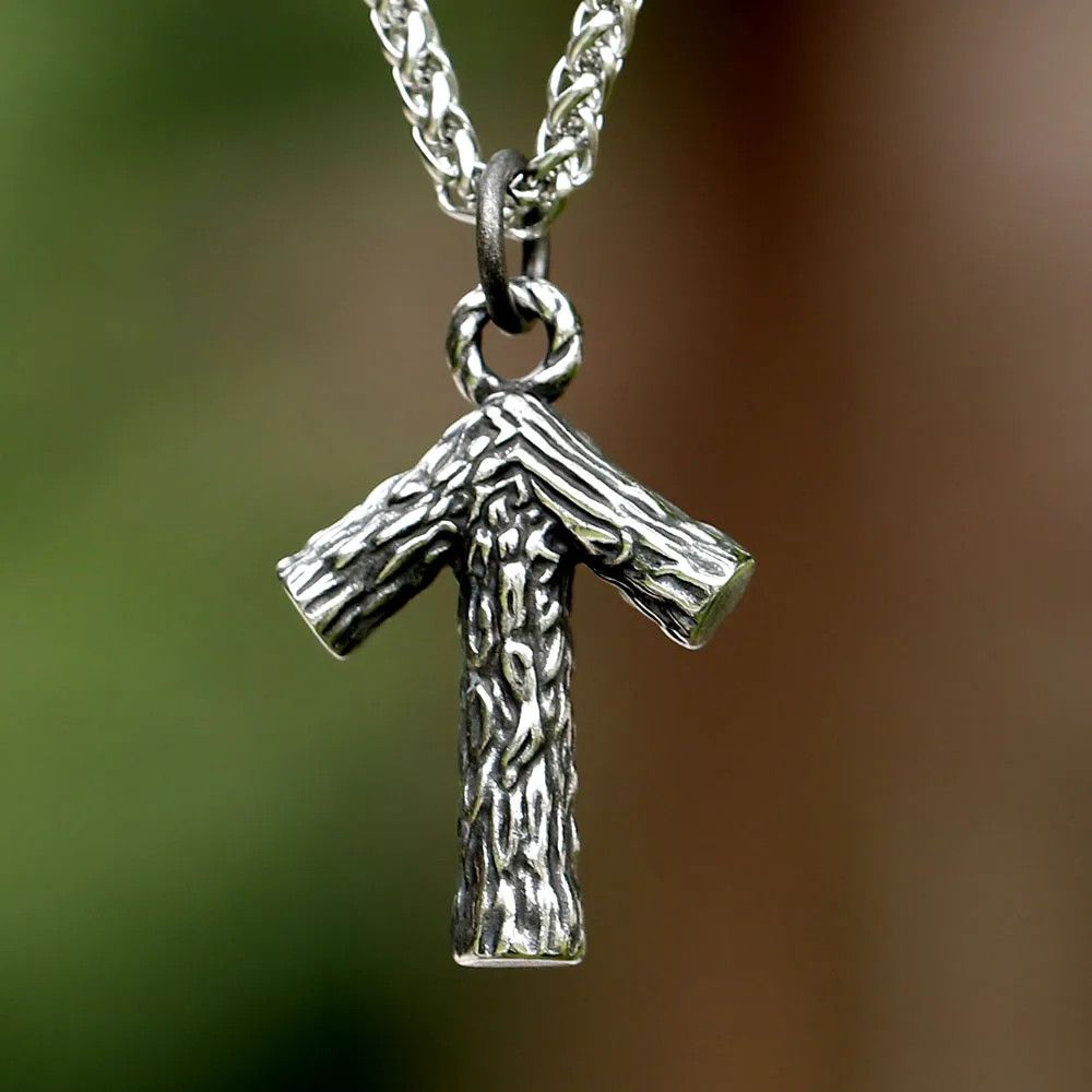Jewelry Rune Pattern Pendant Necklace Size ONE SIZE - 3 Thumbnail