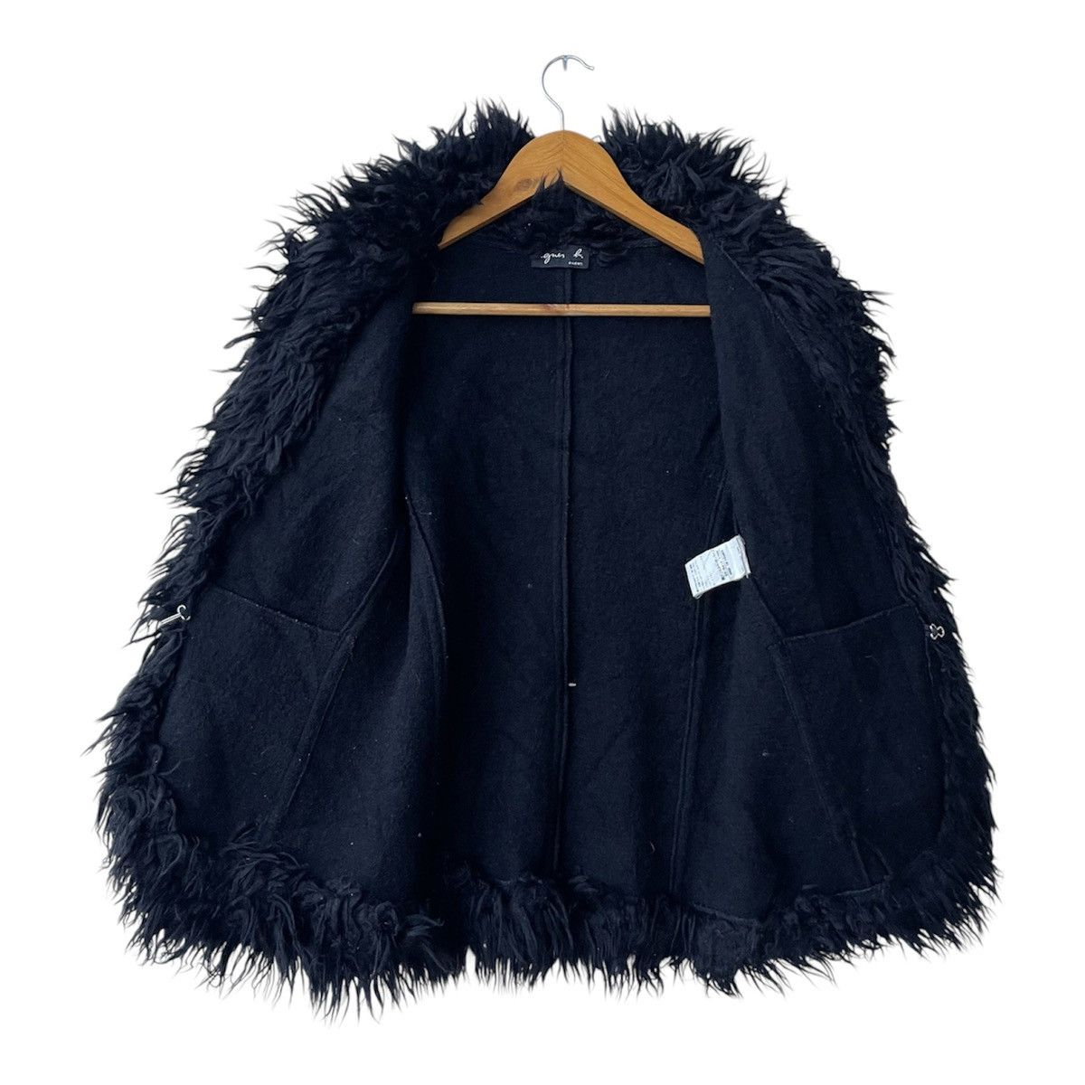 agnes b. Archival agnès b. Paris Shaggy Faux Fur Wool Blouson Jacket Size US M / EU 48-50 / 2 - 3 Thumbnail