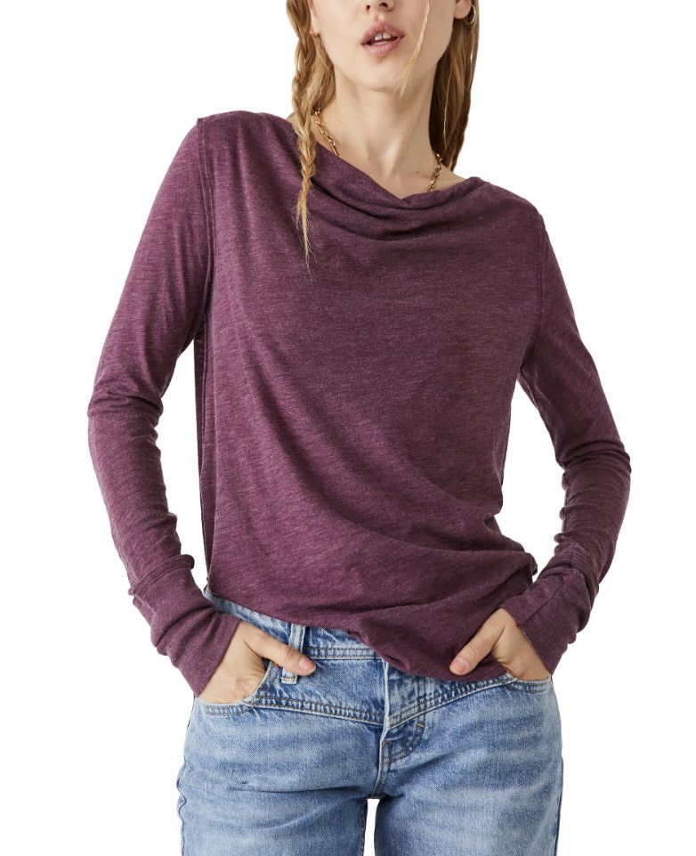 Free People Free People Kimmi Top in Fig Jam ( S ) Size S / US 4 / IT 40 - 1 Thumbnail