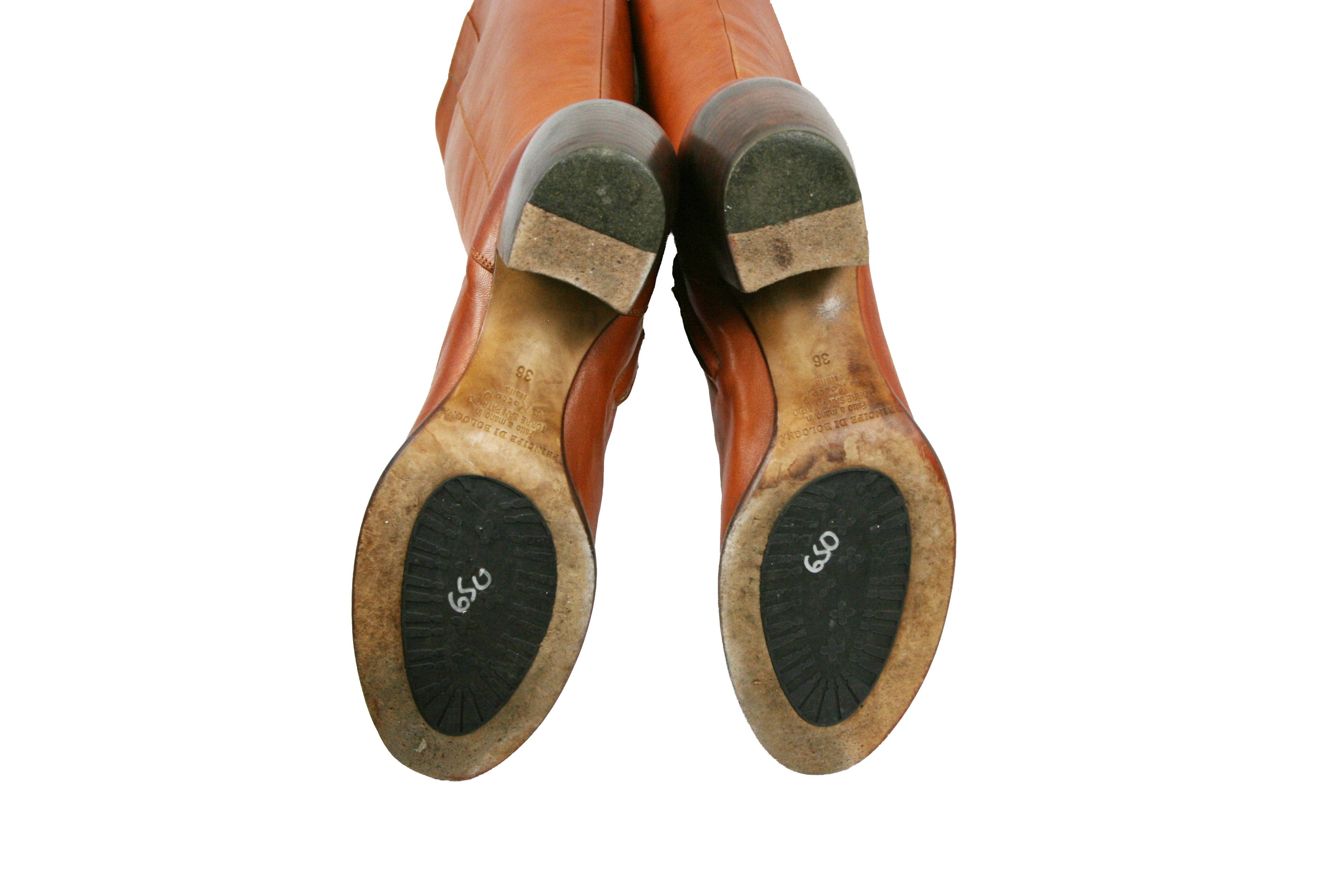 Principe Principe Di Bologna 00S Knee High Riding Boots Vintage Size US 6 / IT 36 - 17 Thumbnail