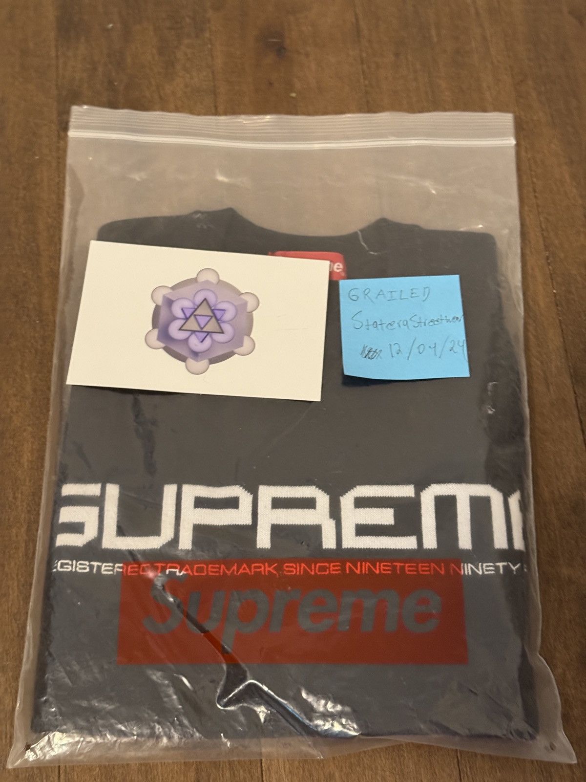 Supreme SUPREME Split Logo Knit Pullover SS21 Size US S / EU 44-46 / 1 - 8 Thumbnail