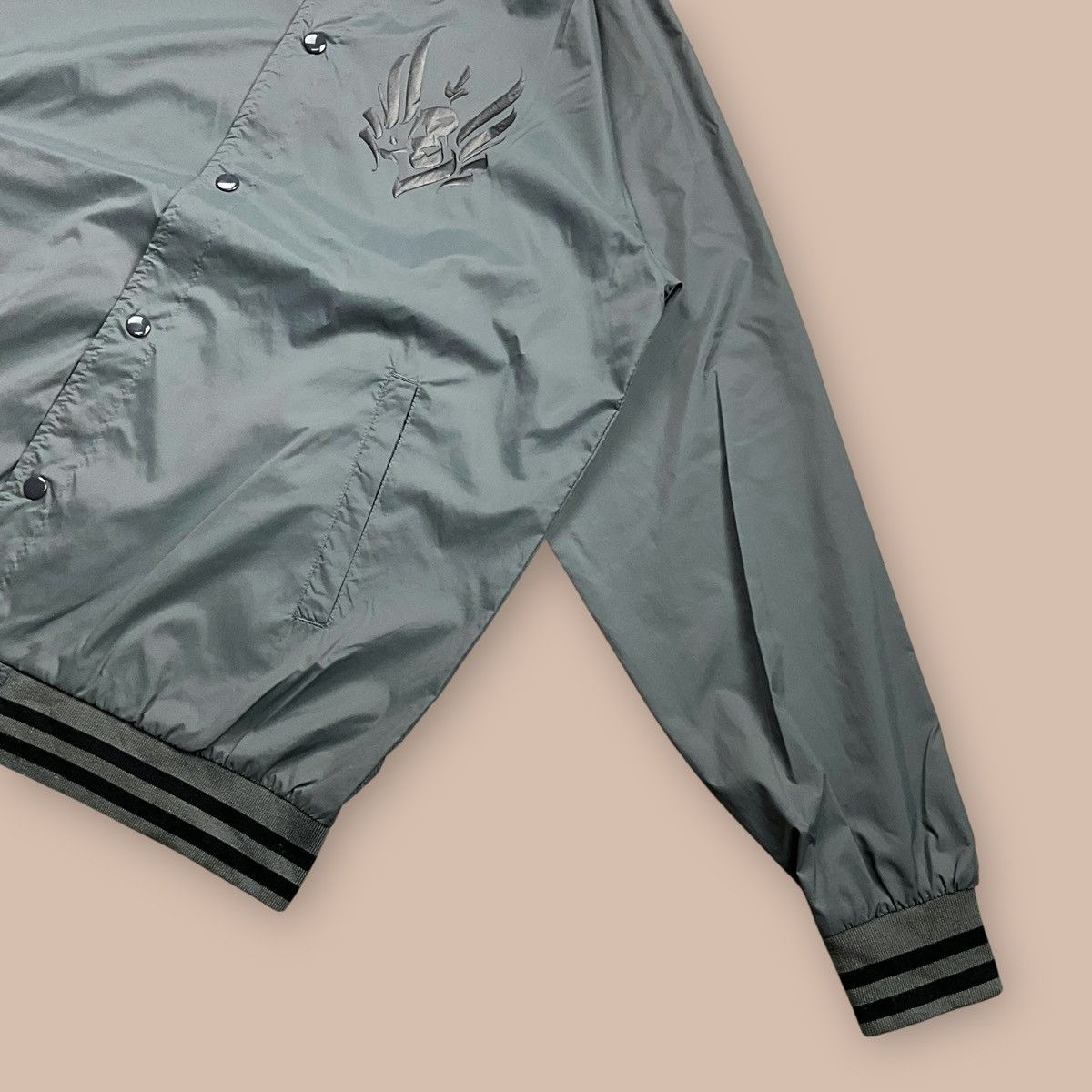 Japanese Brand BLACK DALLAS "RISE" Nylon Jacket Artwork by USUGROW Size US XL / EU 56 / 4 - 9 Thumbnail