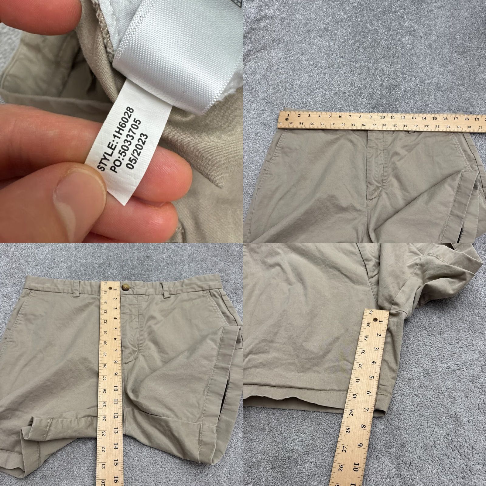 Vineyard Vines Vineyard Vines Shorts Mens 35 Khaki Brown Cotton Chino Flat Front Classic Preppy Size US 35 - 8 Thumbnail