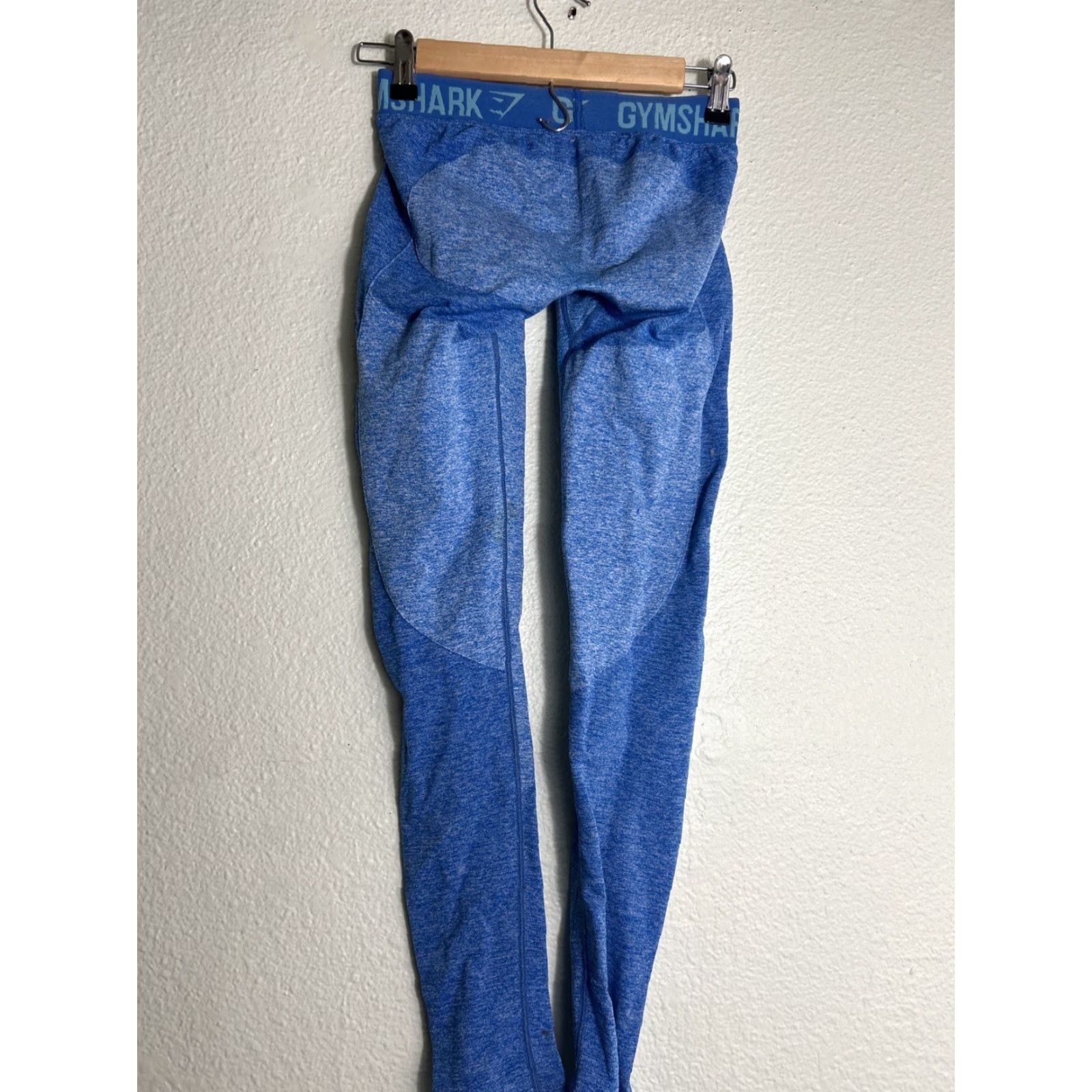 Gymshark Gymshark Dry Leggings Women S Blue Heathered Compression Activewear Yoga Size 28" / US 6 / IT 42 - 5 Thumbnail
