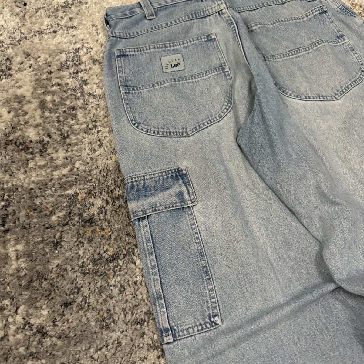JNCO × Lee × Vintage Vintage 90s Lee baggy faded cargo JNCO style jeans Size US 36 / EU 52 - 3 Thumbnail