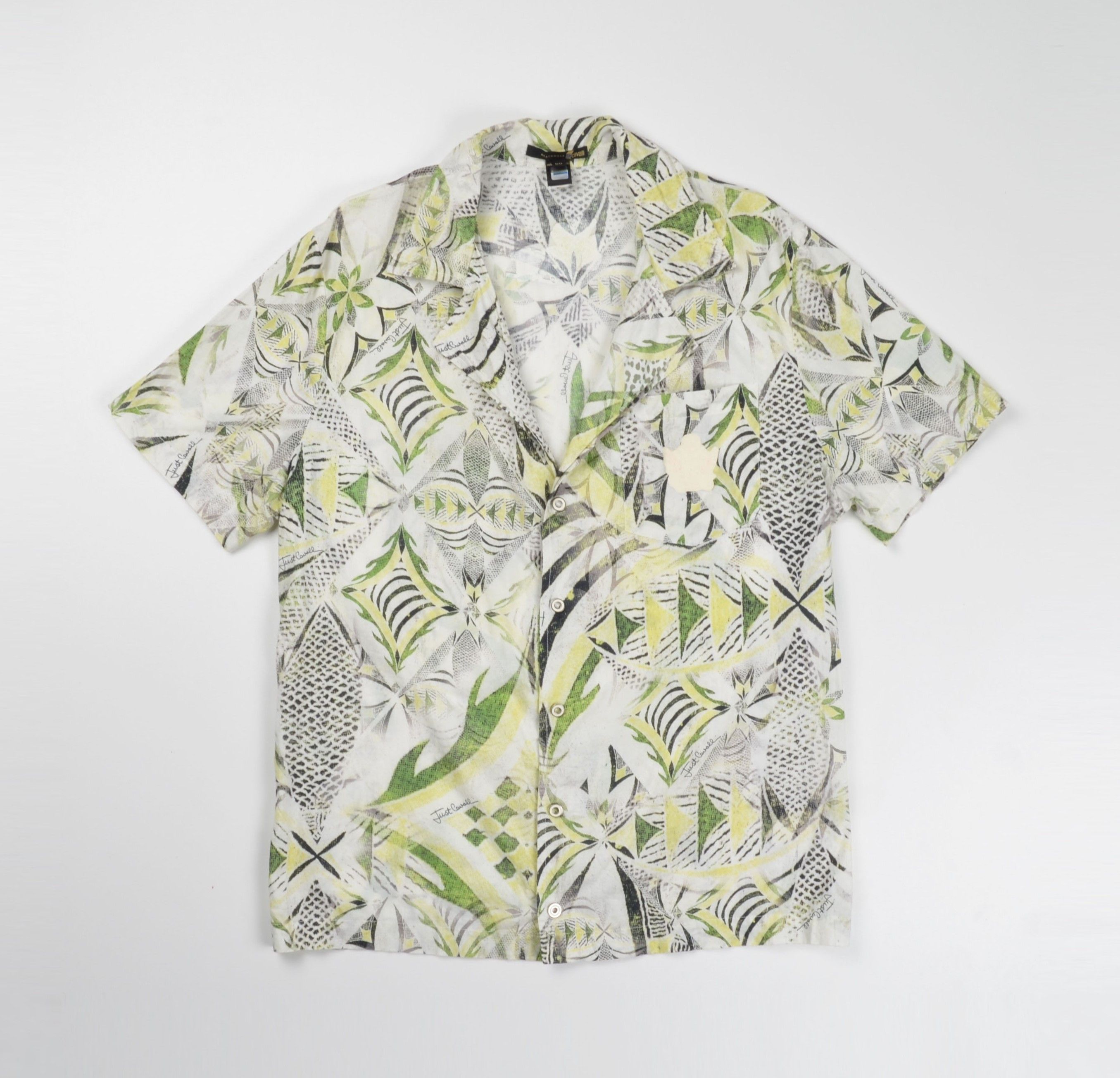 Just Cavalli Vintage Just Cavalli Beachwear 90's Floral Hawaii Shirt Size US M / EU 48-50 / 2 - 1 Thumbnail