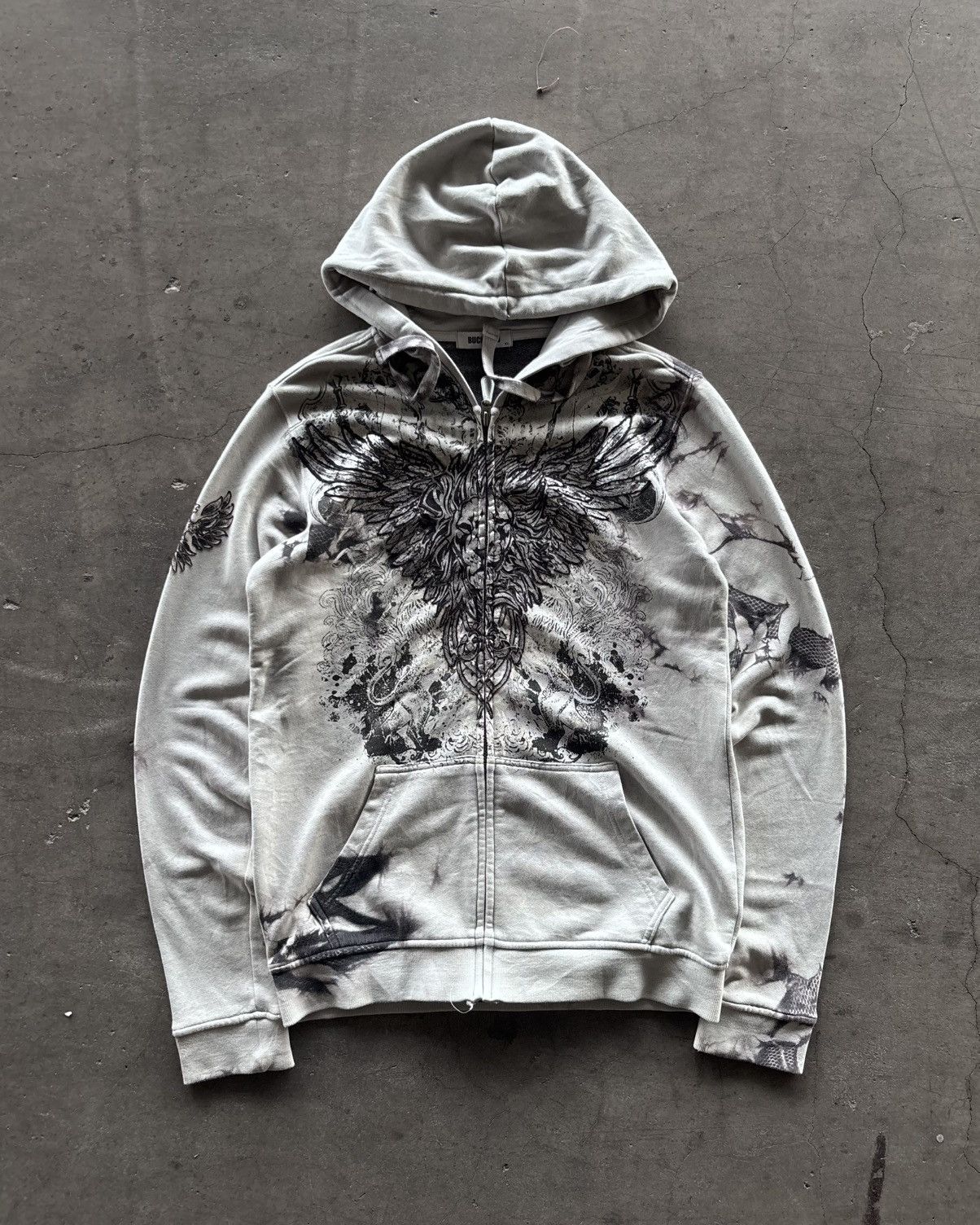2000s Ifsixwasnine style Buckaro Zip Up Hoodie