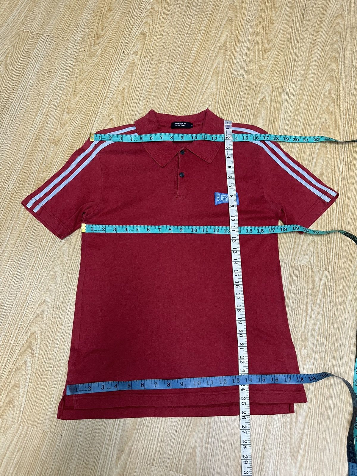 Burberry Burberry Black Label Red Polo Shirt A454 Size US S / EU 44-46 / 1 - 7 Thumbnail