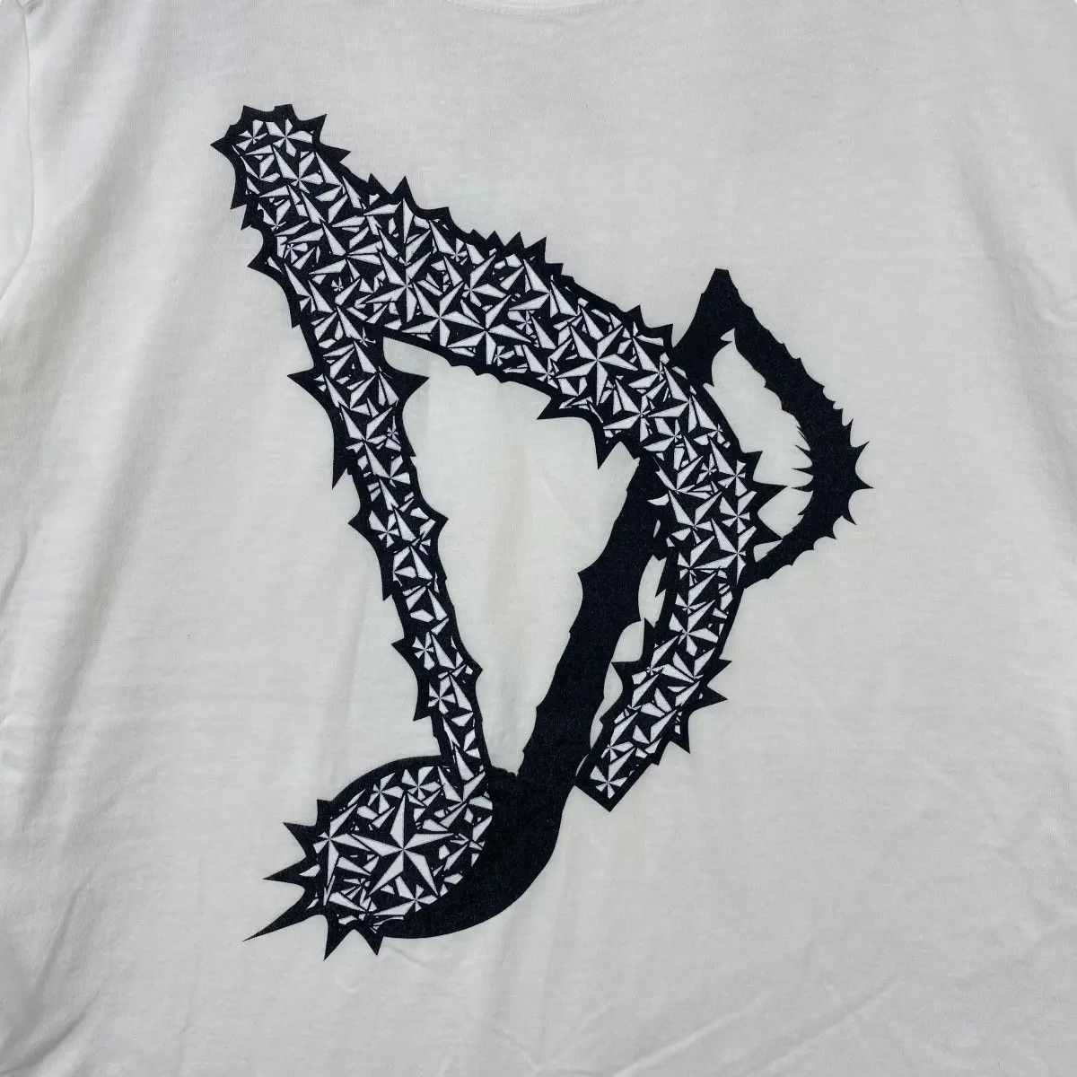 Boycott BOYCOTT JAPAN Spiky Stars Melody Note Graphic Tee Shirt Size S / US 4 / IT 40 - 2 Thumbnail