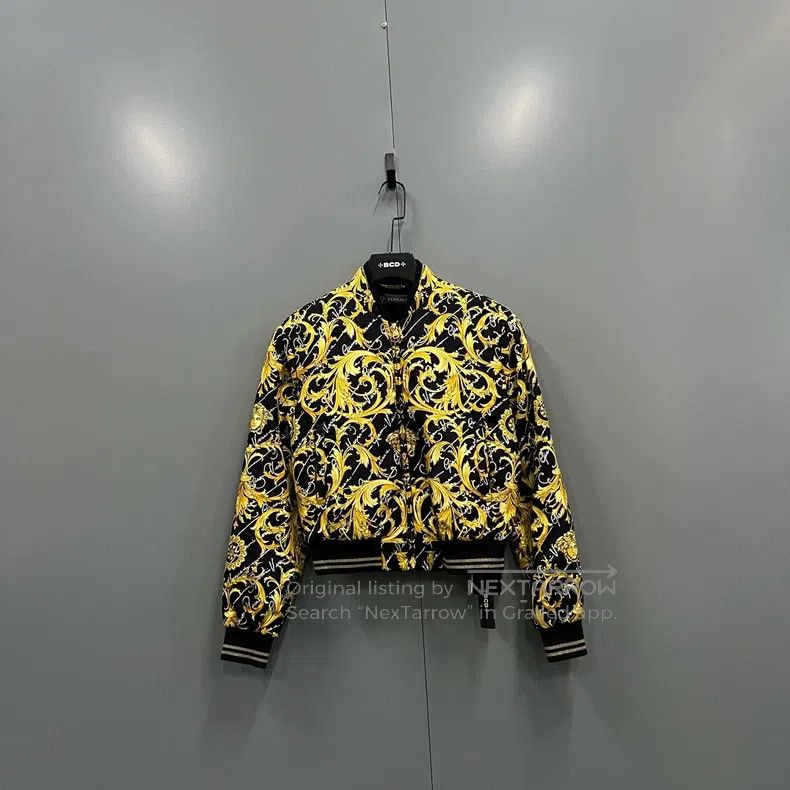 Versace Versace The rhinestone pattern is printed all over the jac Size S / US 4 / IT 40 - 1 Thumbnail