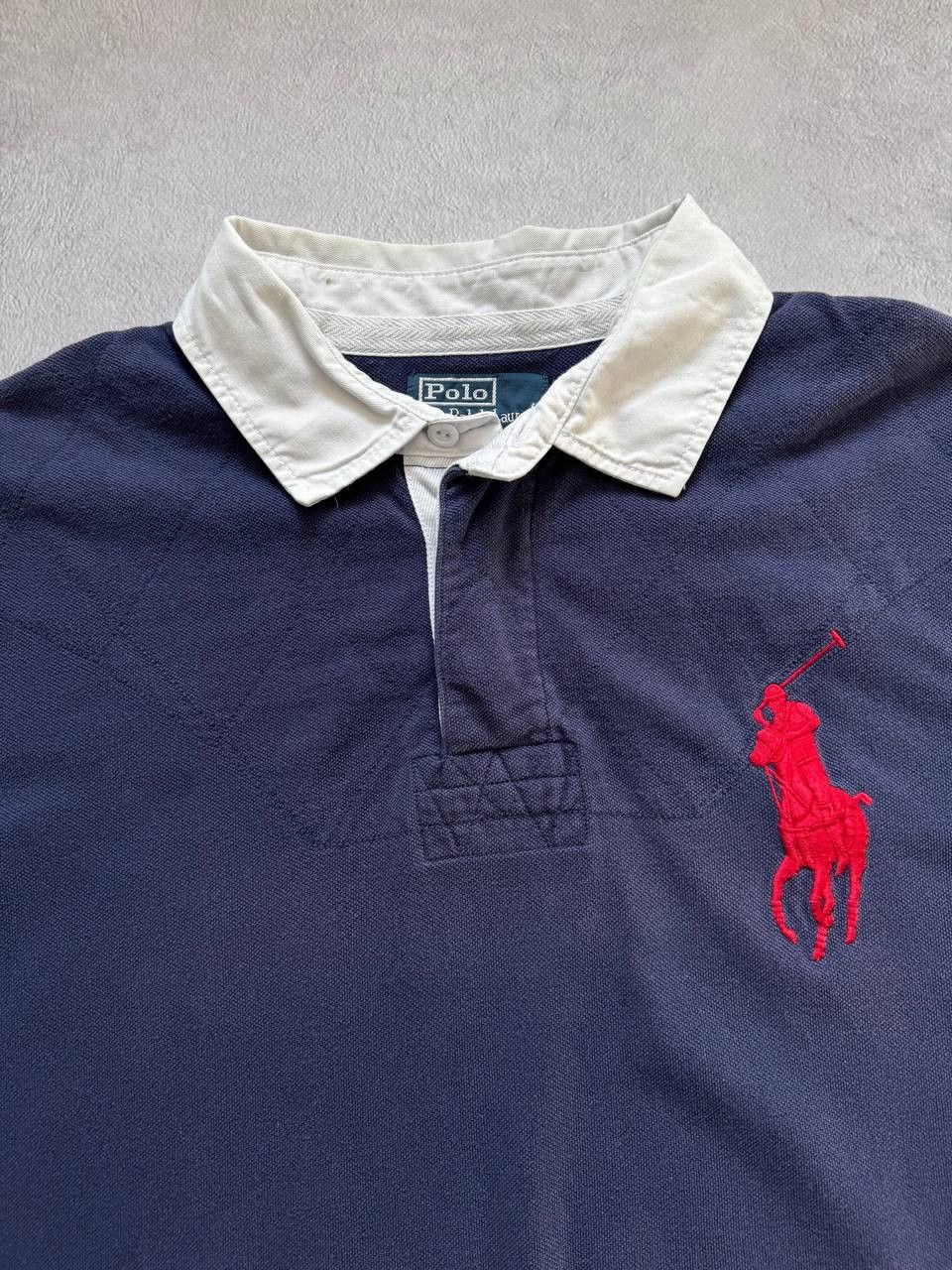 Polo Ralph Lauren Vintage Polo Ralph Lauren Big Logo Chief Keef Style Y2K Polo Size US XXL / EU 58 / 5 - 3 Thumbnail