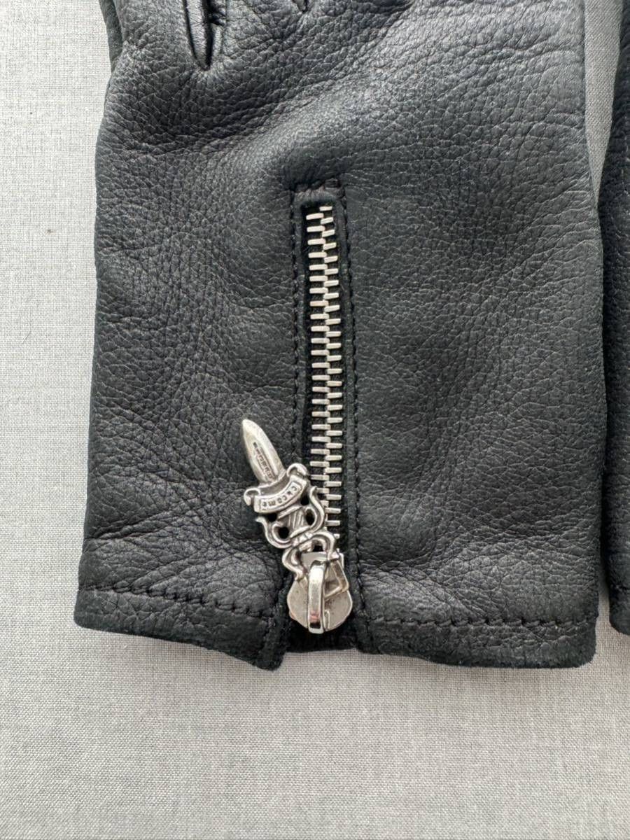 Chrome Hearts Chrome Hearts Dagger Zip Up Cashmere Leather Gloves Size ONE SIZE - 5 Thumbnail