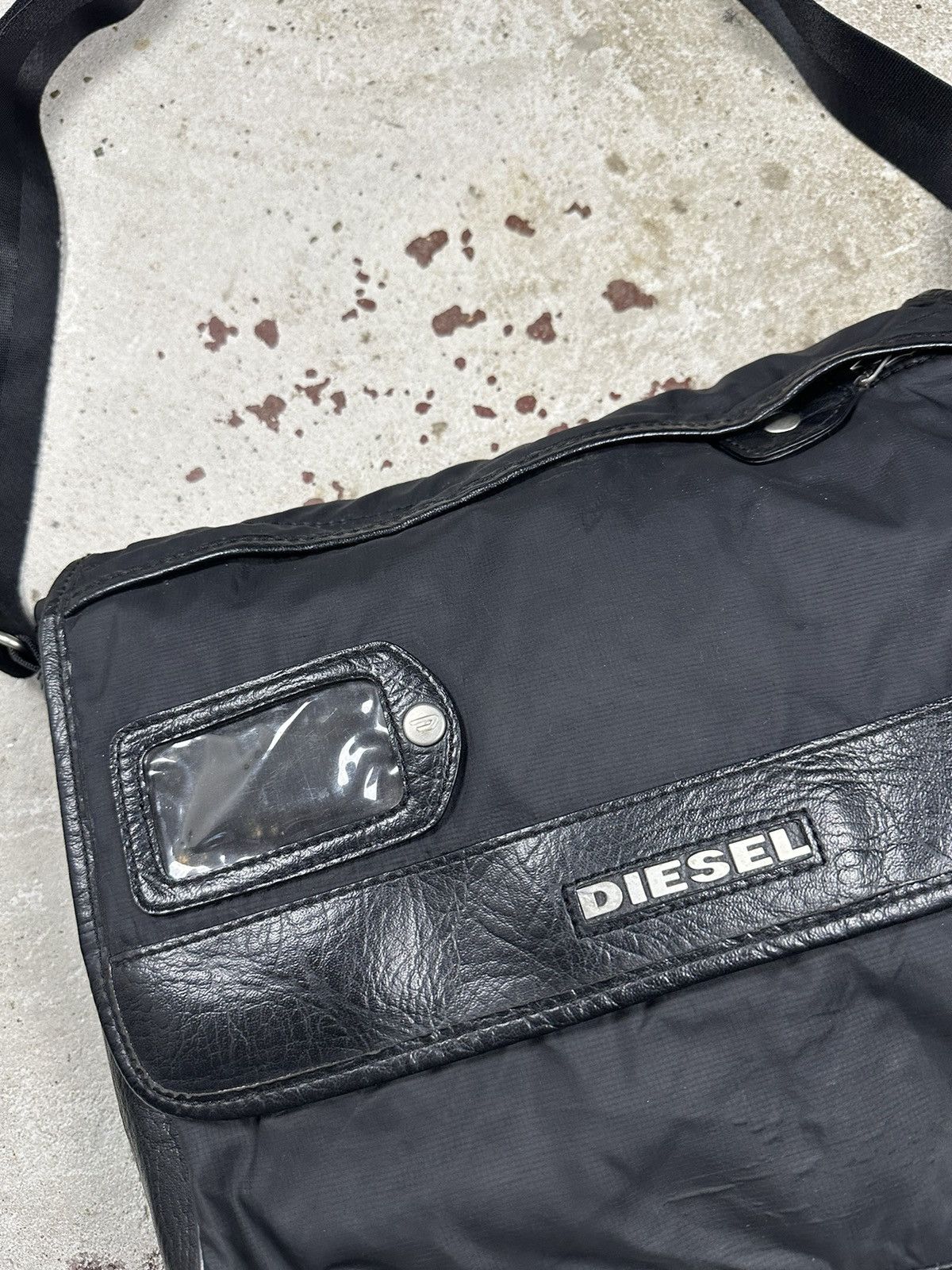 Diesel Vintage Y2K Diesel Black Shoulder Messenger Bag Size ONE SIZE - 5 Thumbnail