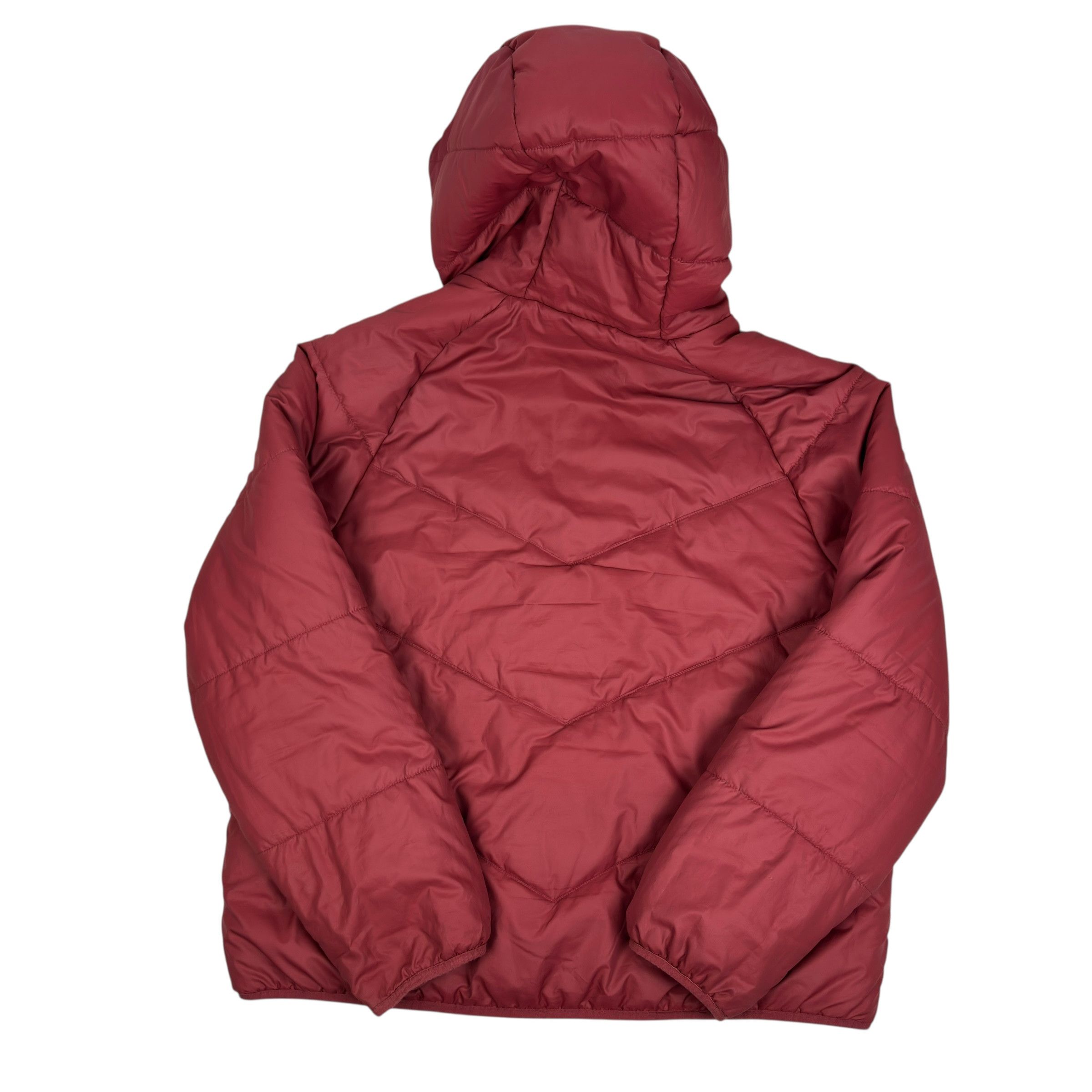 Nike Nike Sportswear Windrunner Womens Red Hooded Puffer Jacket L Size L / US 10 / IT 46 - 2 Thumbnail
