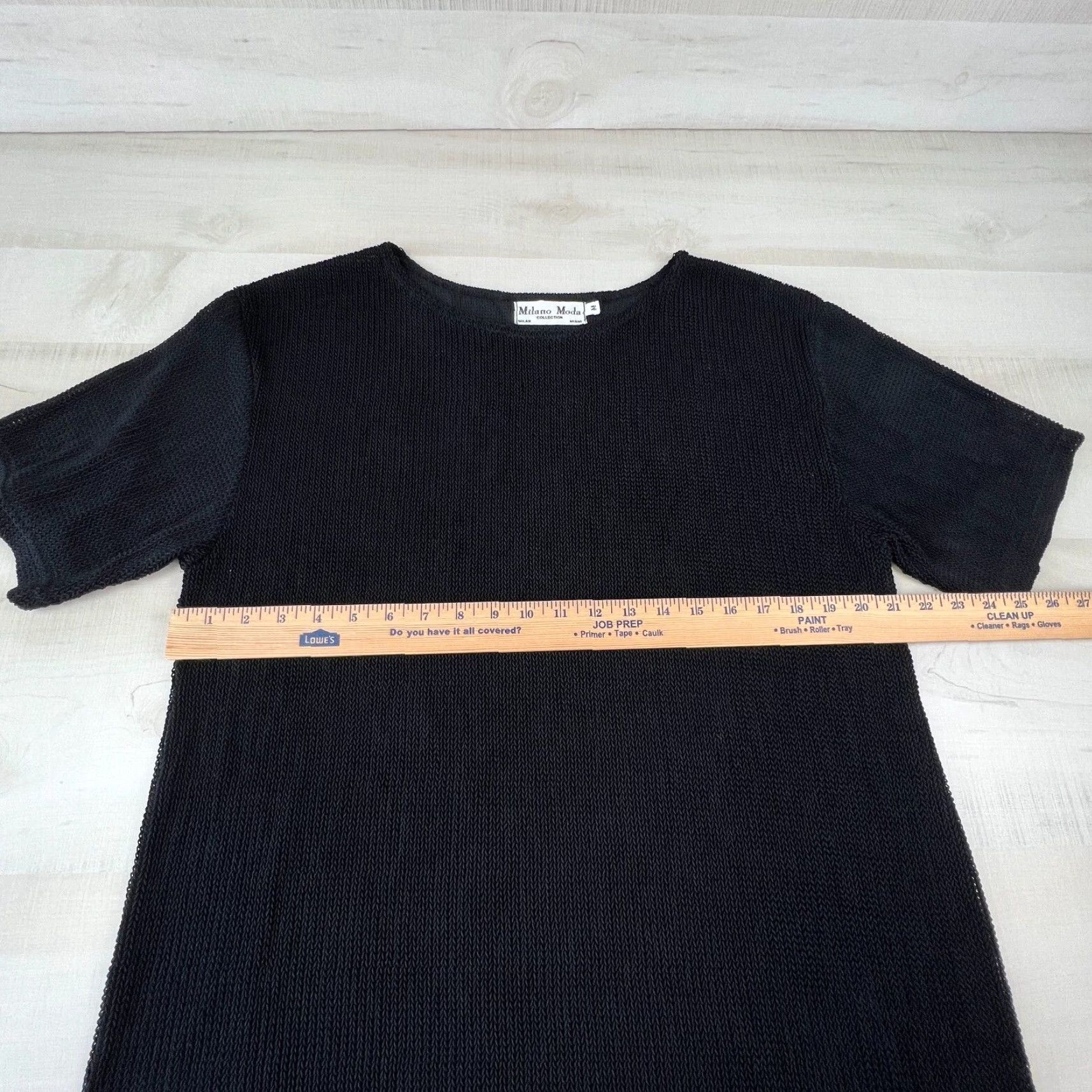 Vintage Milano Moda Womens Sweater Medium Black Extra Large Soft Size M / US 6-8 / IT 42-44 - 5 Thumbnail