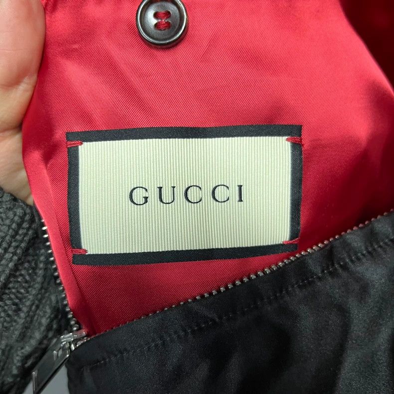 Gucci Gucci Logo silk bomber jacket 2501-Nextarrow Size US M / EU 48-50 / 2 - 4 Thumbnail