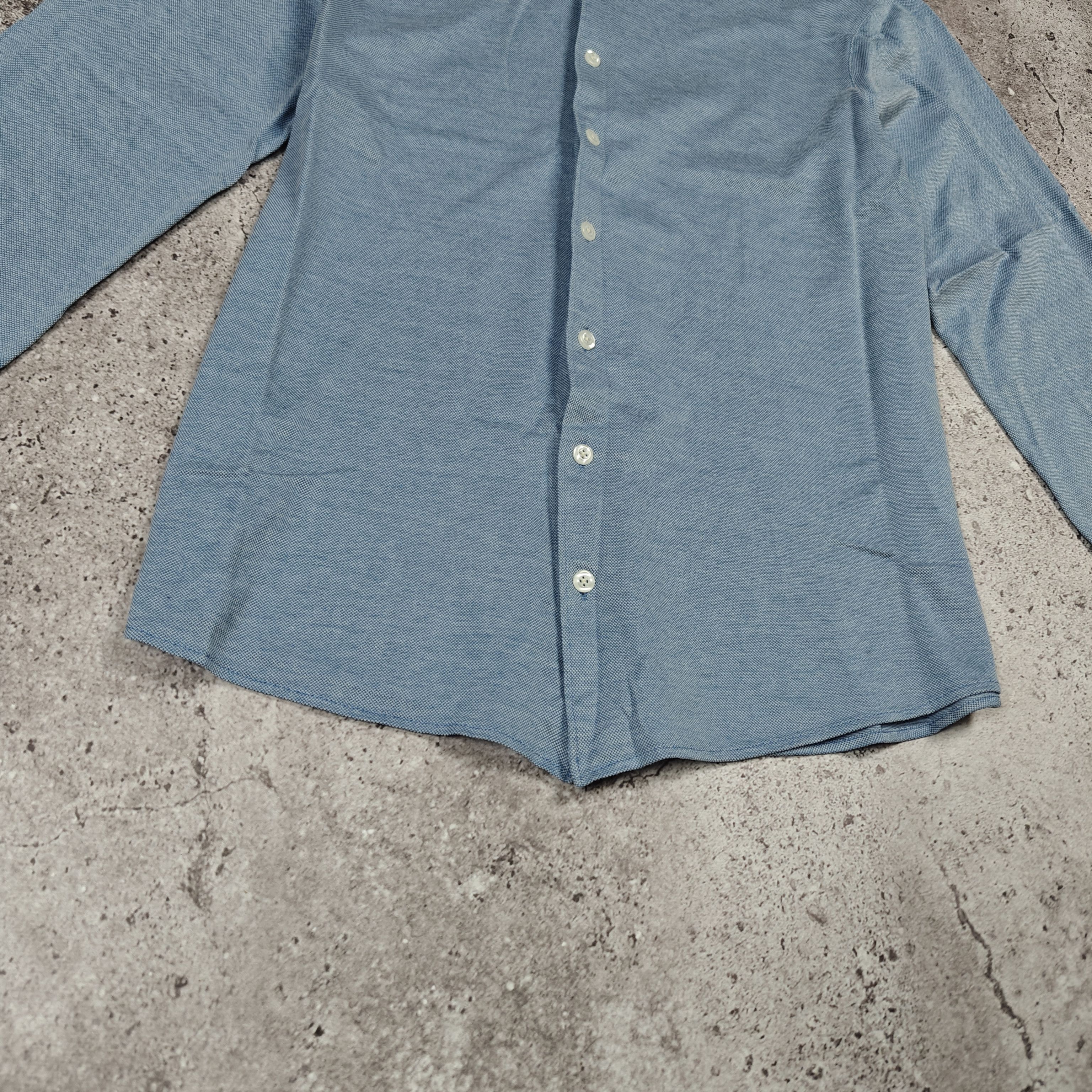 Gran Sasso Gran Sasso Italy Shirt Collared Blue size 50 Size US L / EU 52-54 / 3 - 3 Thumbnail