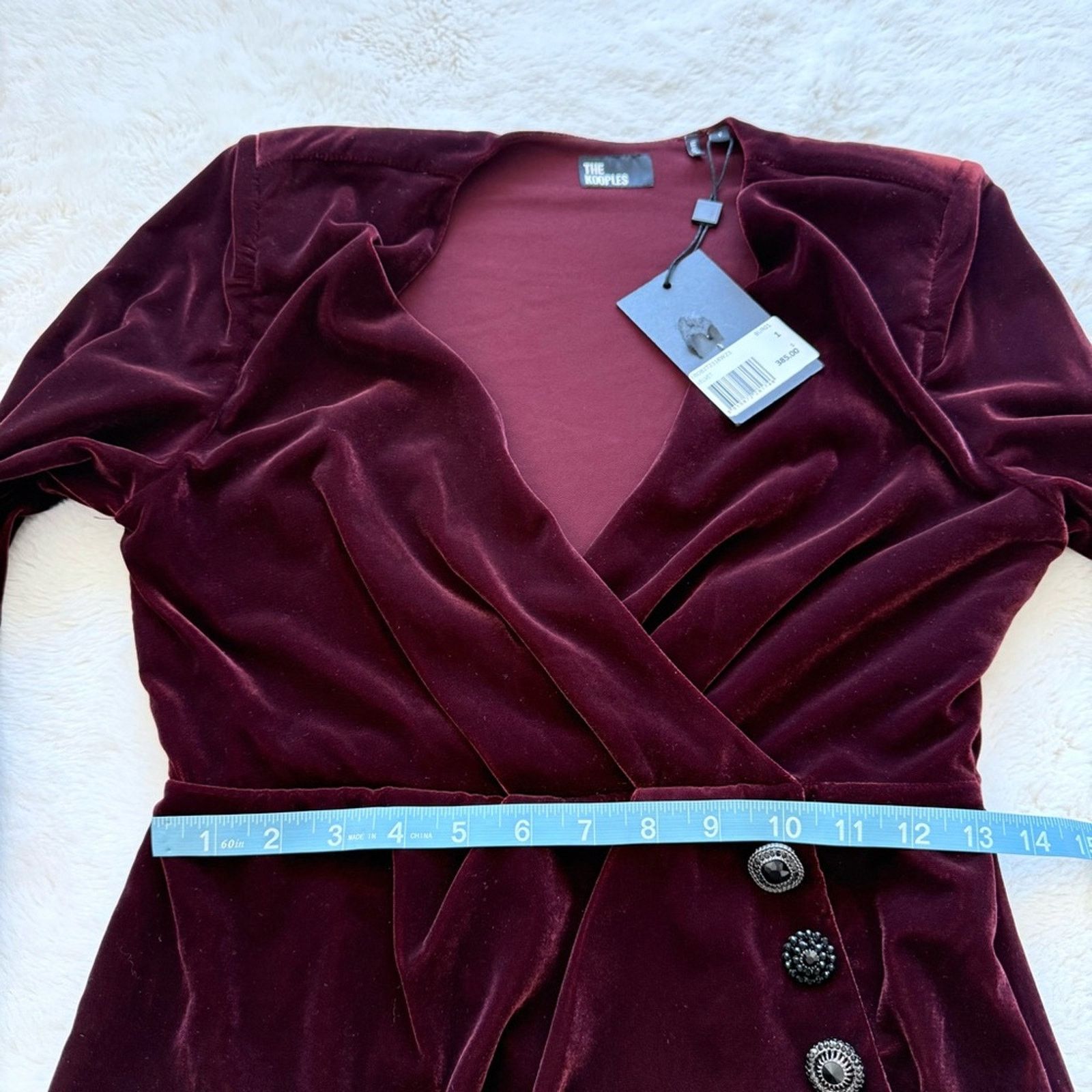 The Kooples NWT!!! The Kooples women velvet dress 1 or M Retail 325$ Size M / US 6-8 / IT 42-44 - 11 Thumbnail