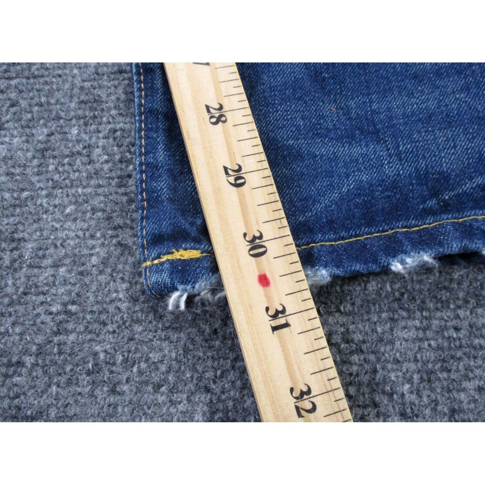Vintage RRL Ralph Lauren Jeans Mens 30 X 32 Denim Slim Straight 5-Pocket Blue Cotton Size US 30 / EU 46 - 4 Thumbnail