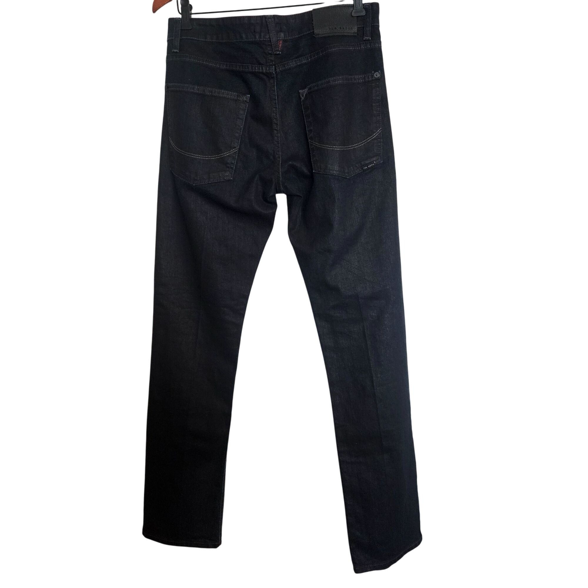 Ted Baker Ted Baker 32R Men Black Denim Jeans Straight Fit Tinned Sard Size US 32 / EU 48 - 3 Thumbnail