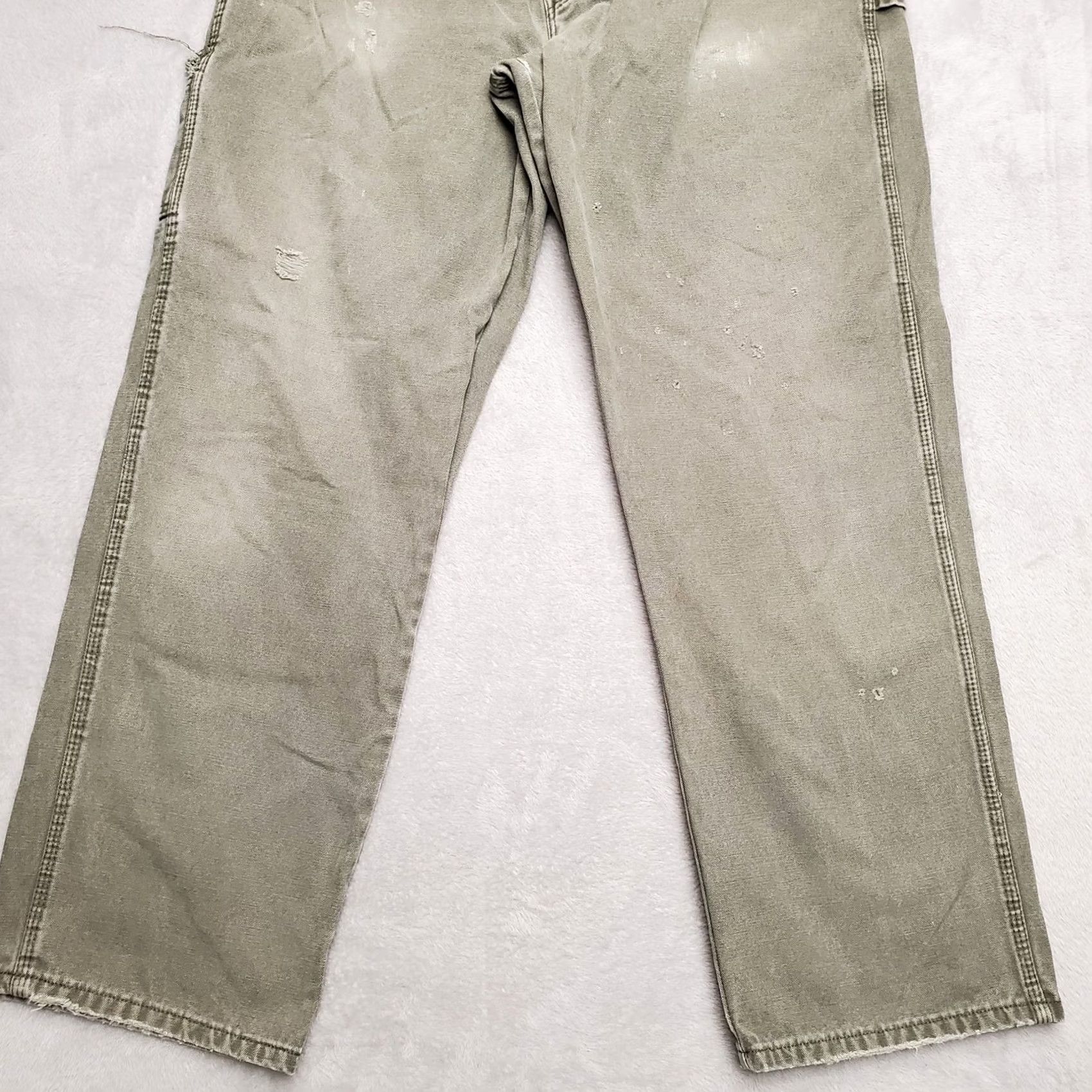 Dickies Dickies Pants Mens 38x32 Carpenter Heavy Duck Canvas Work Cargo 5-Pocket Zipper Dickies Mens Regular Black US 38x32 Mens Carpenter Workwear Pants Size US 38 / EU 54 - 2 Thumbnail