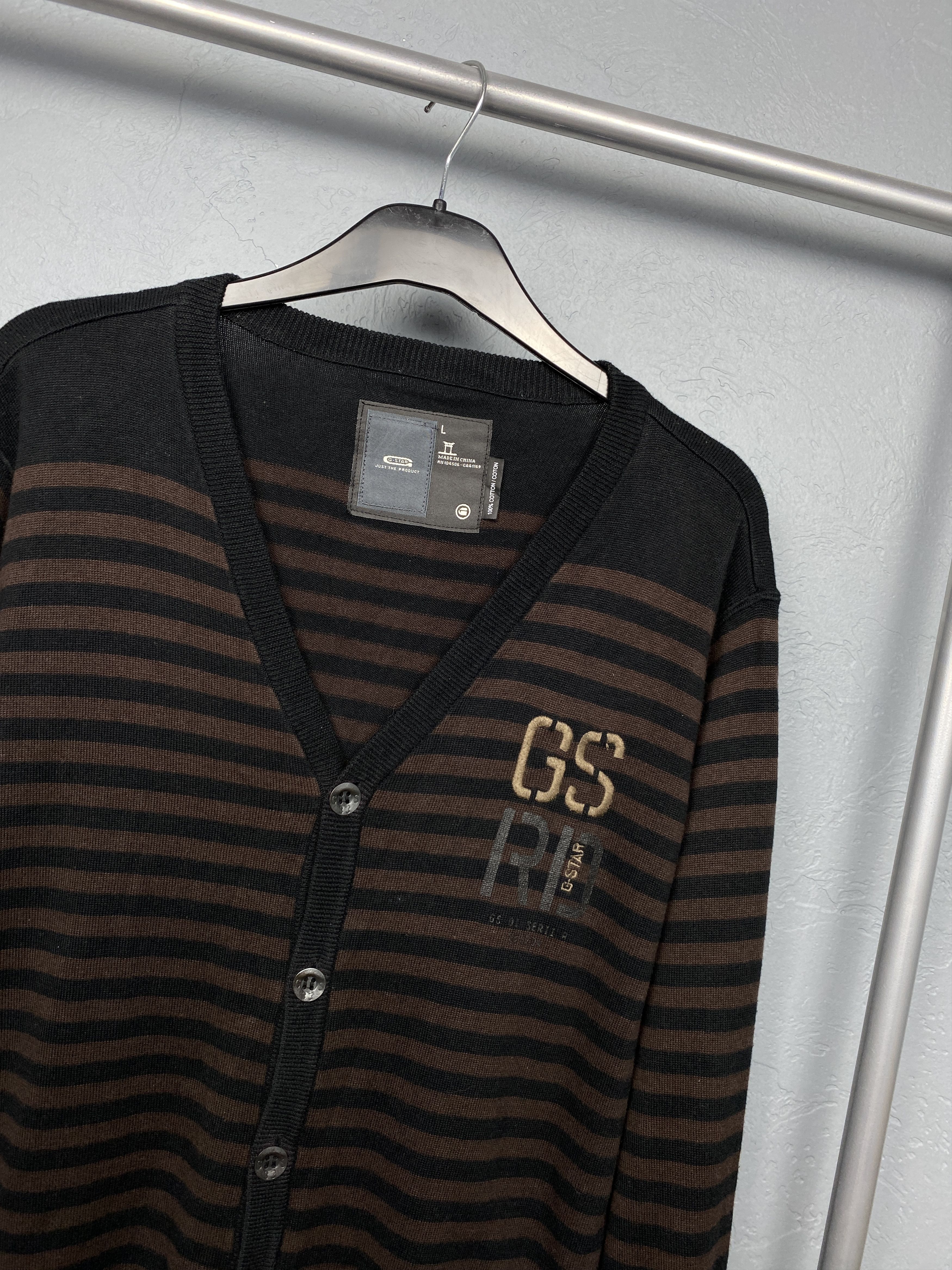 G-Star G Star Raw Vintage Mens Knit Cardigan Sweater Size US L / EU 52-54 / 3 - 2 Thumbnail